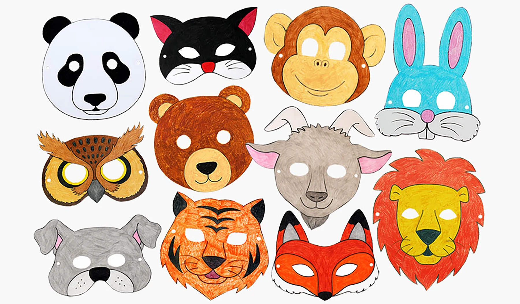 Free Printable Animal Eye Mask Templates Primary