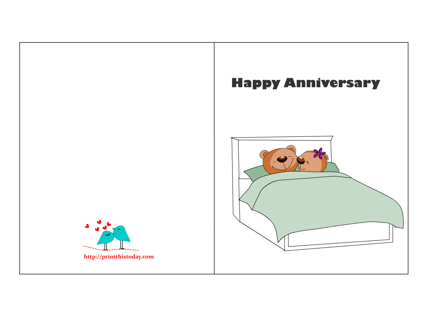 Free Printable Anniversary Cards Worksheets Library
