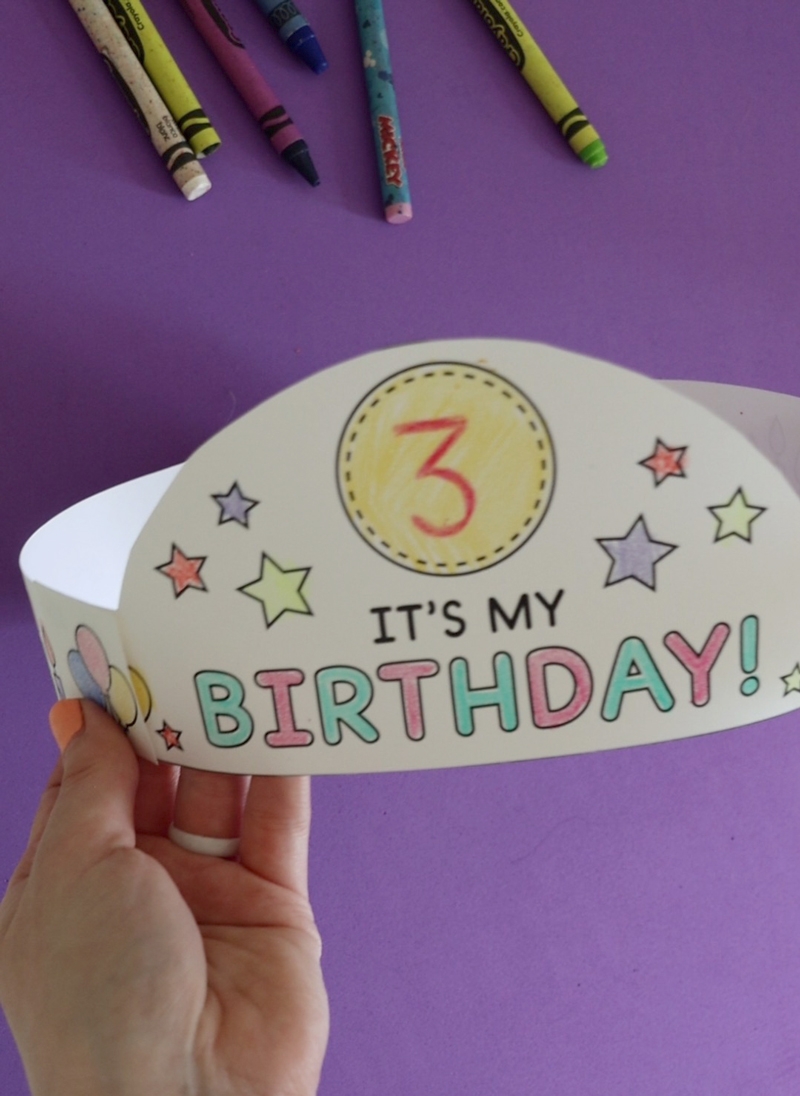 Free Printable Birthday Crown Pjs And Paint