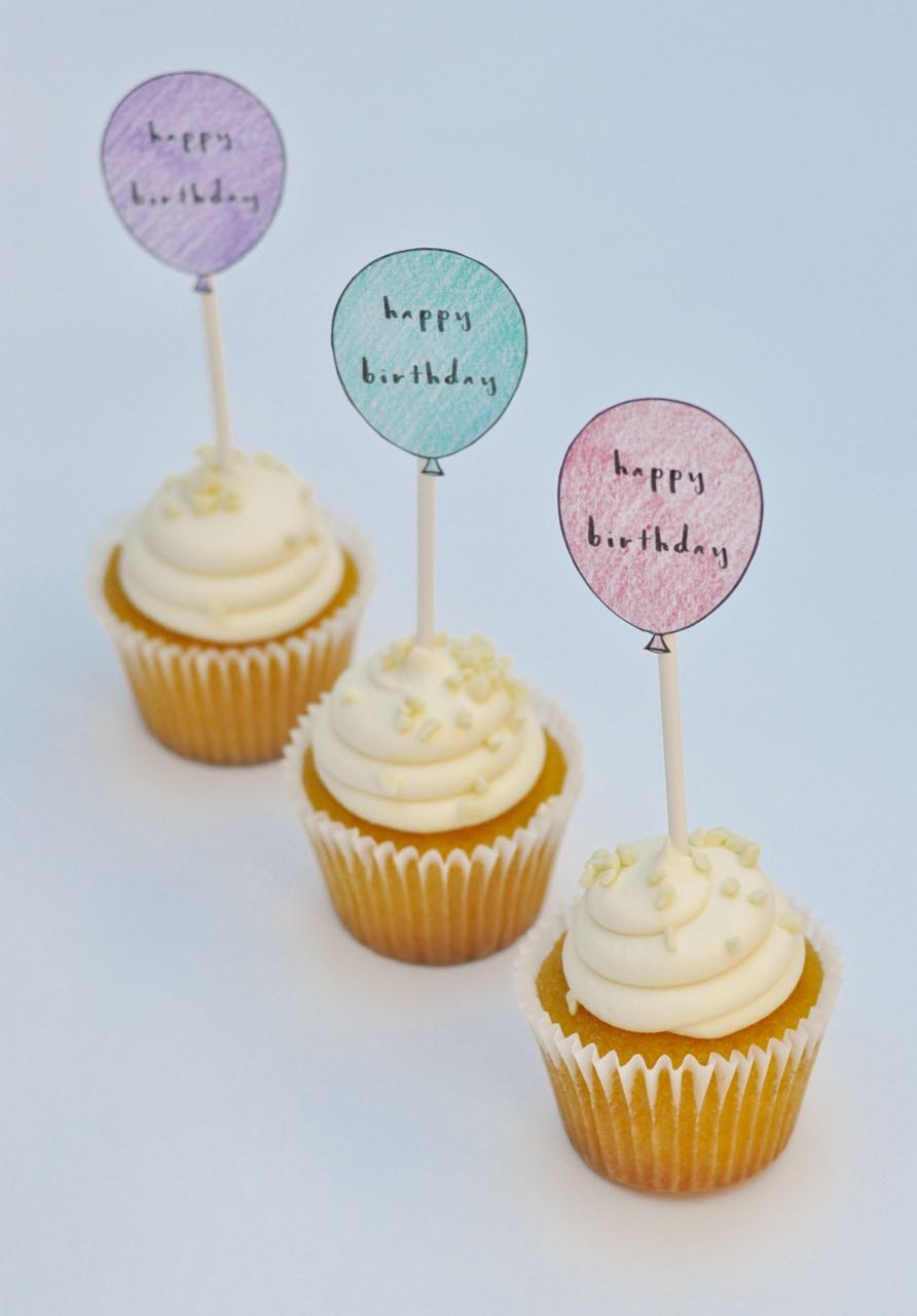 Free Printable Birthday Cupcake Toppers Make Life Lovely