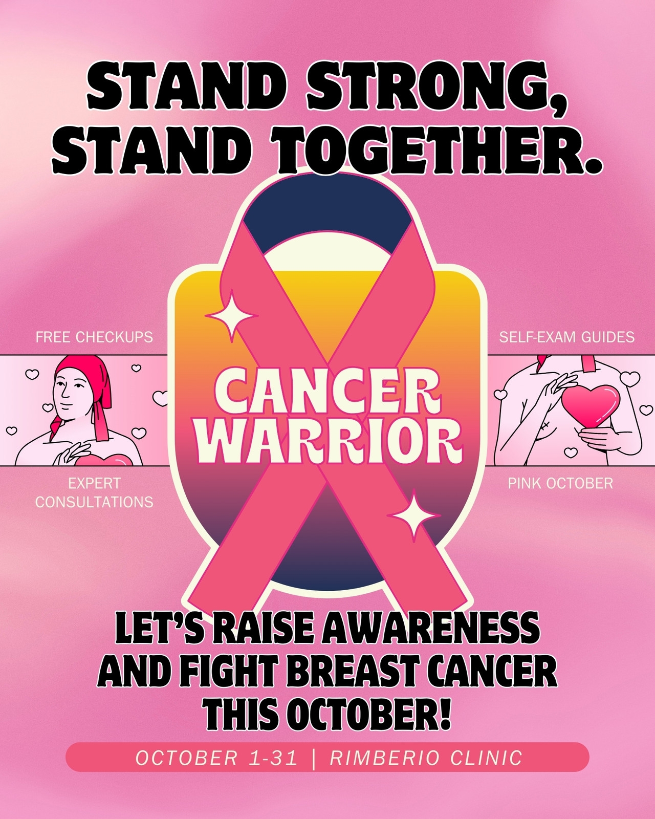 Free Printable Breast Cancer Awareness Poster Templates Canva