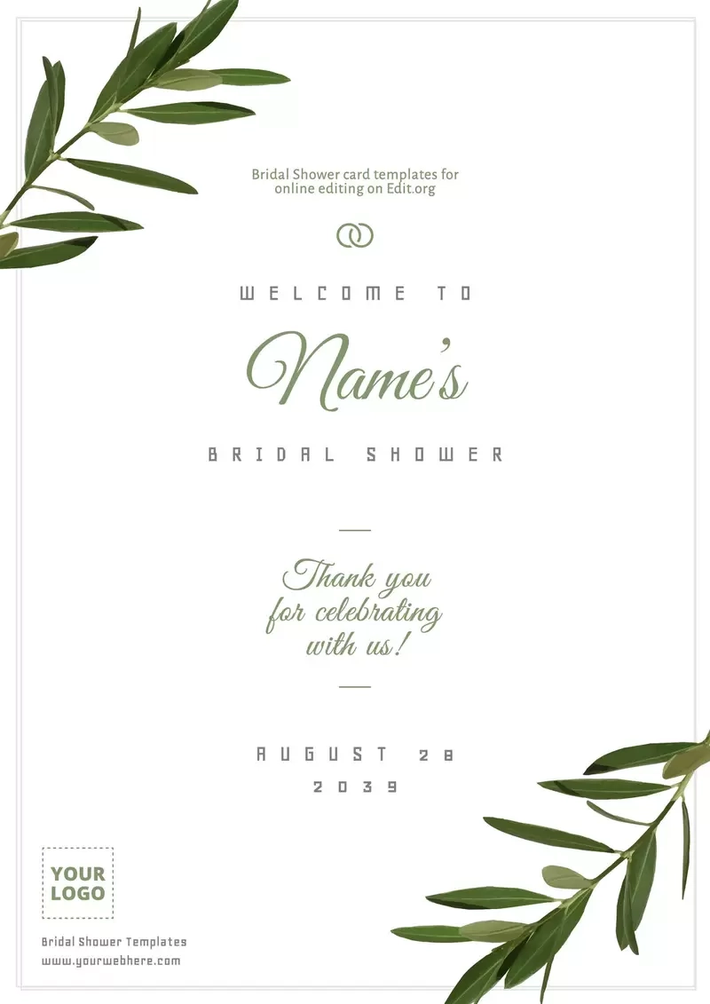 Free Printable Bridal Shower Invitation Templates