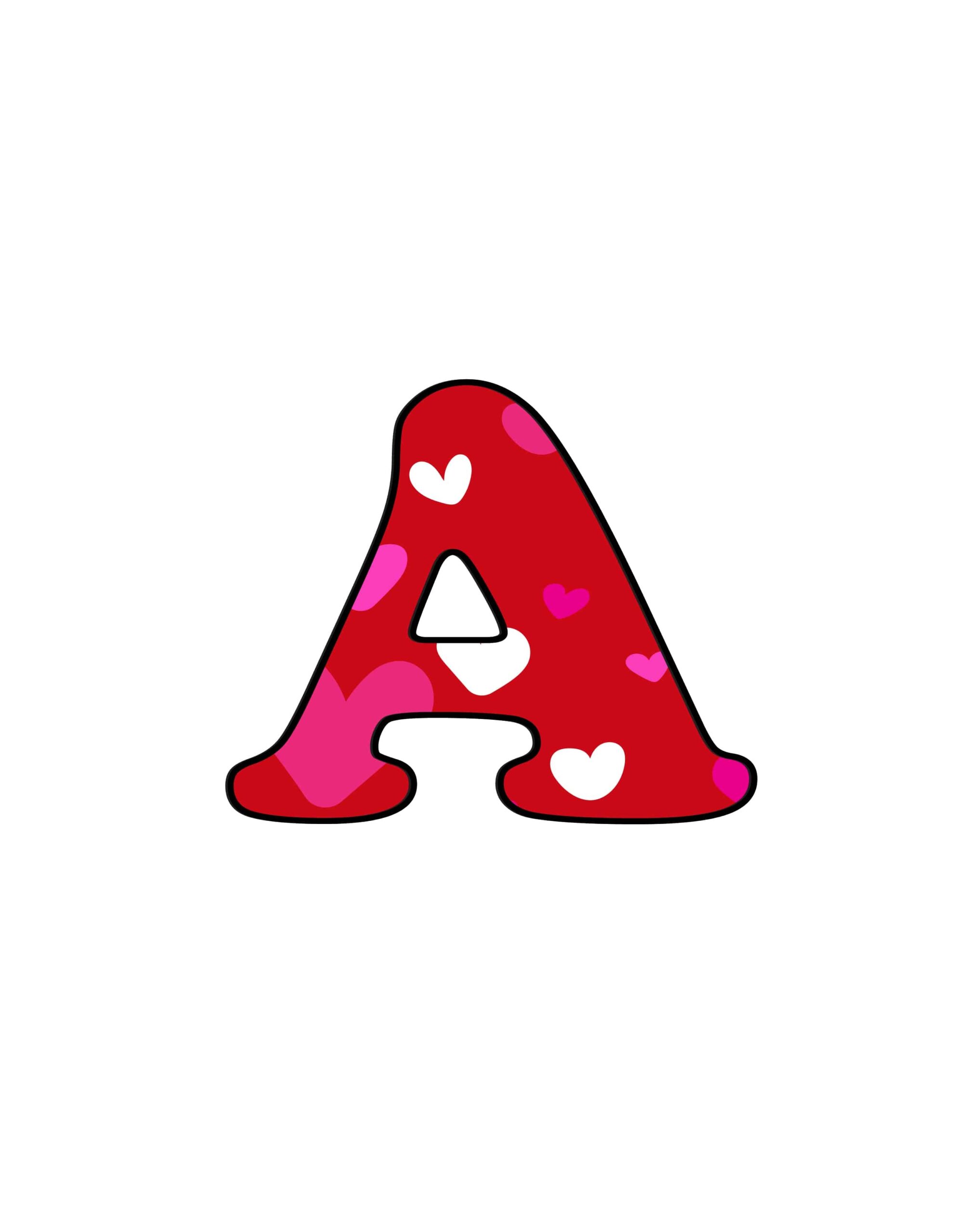 Free Printable Bubble Letters Colorful Valentine Bubble Letter A Free Printable Bubble Letters Colorful Valentine Bubble Letter A