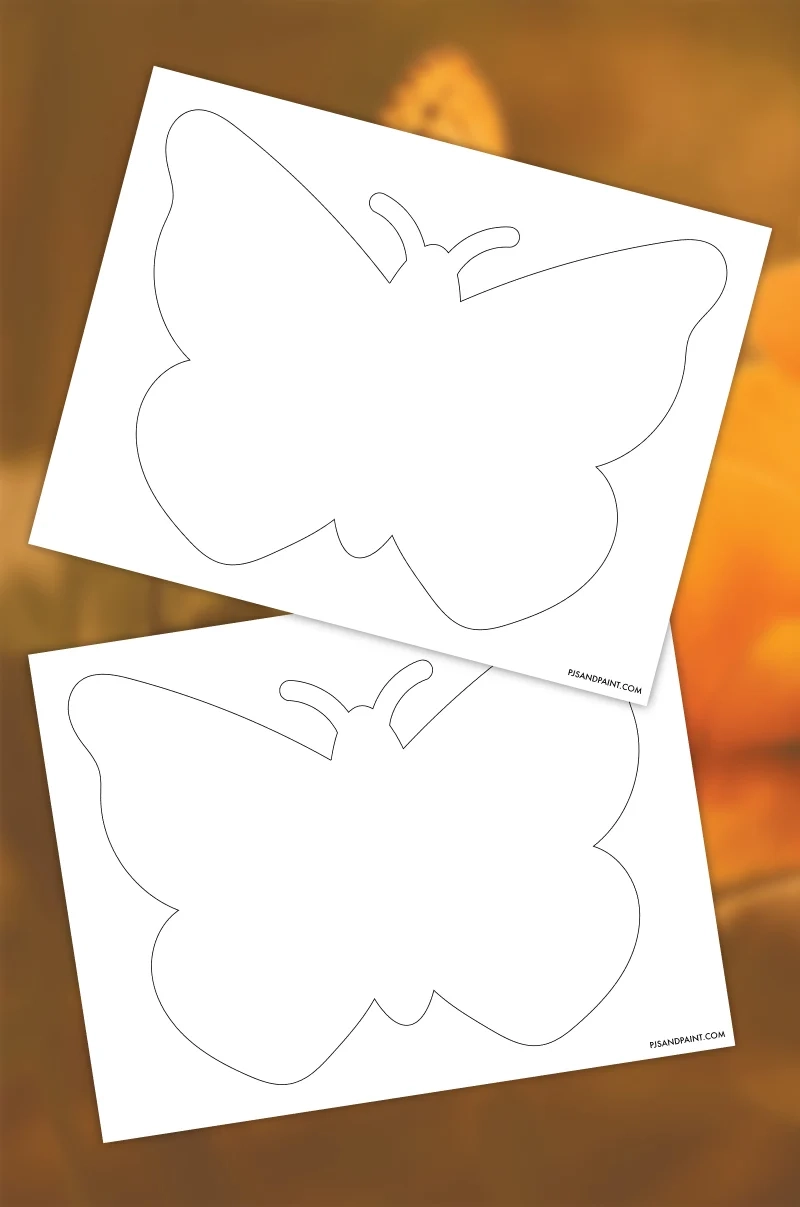 Free Printable Butterfly Template Pjs And Paint