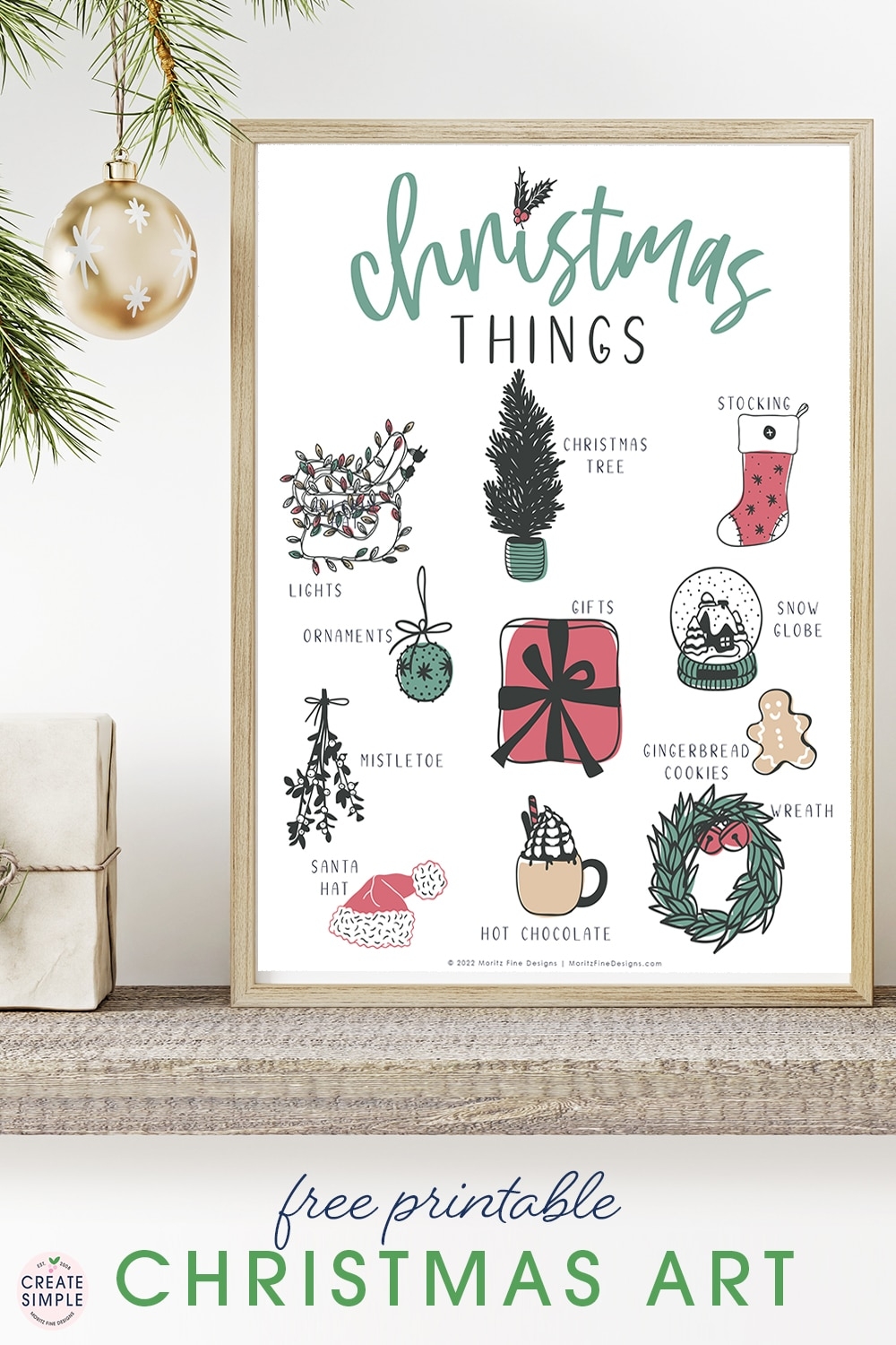 Free Printable Christmas Art 