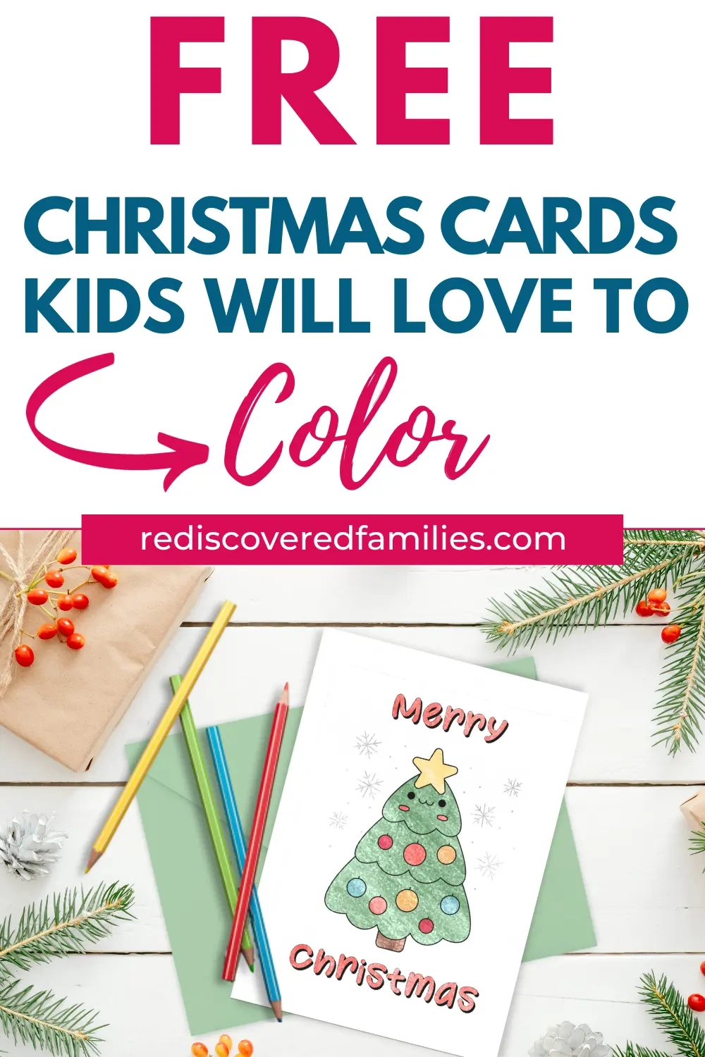 Free Printable Christmas Cards For Kids To Color Rediscovered Families