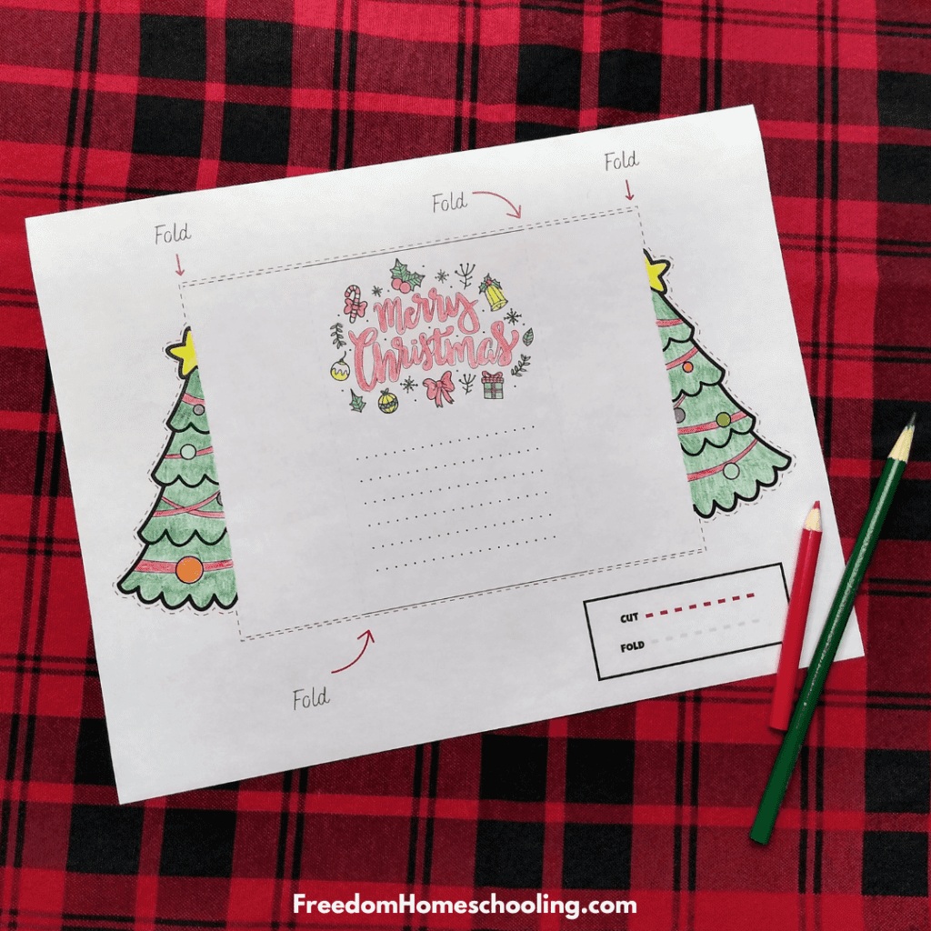 Free Printable Christmas Cards Freedom Homeschooling