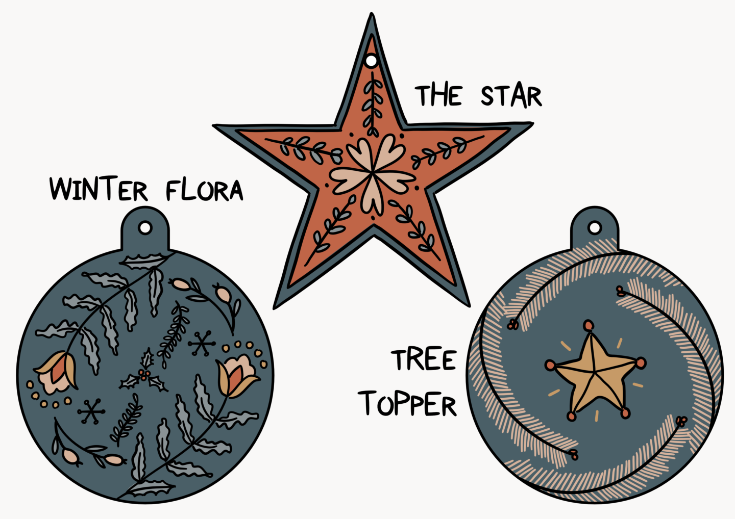 FREE Printable Christmas Decorations Work Over Easy