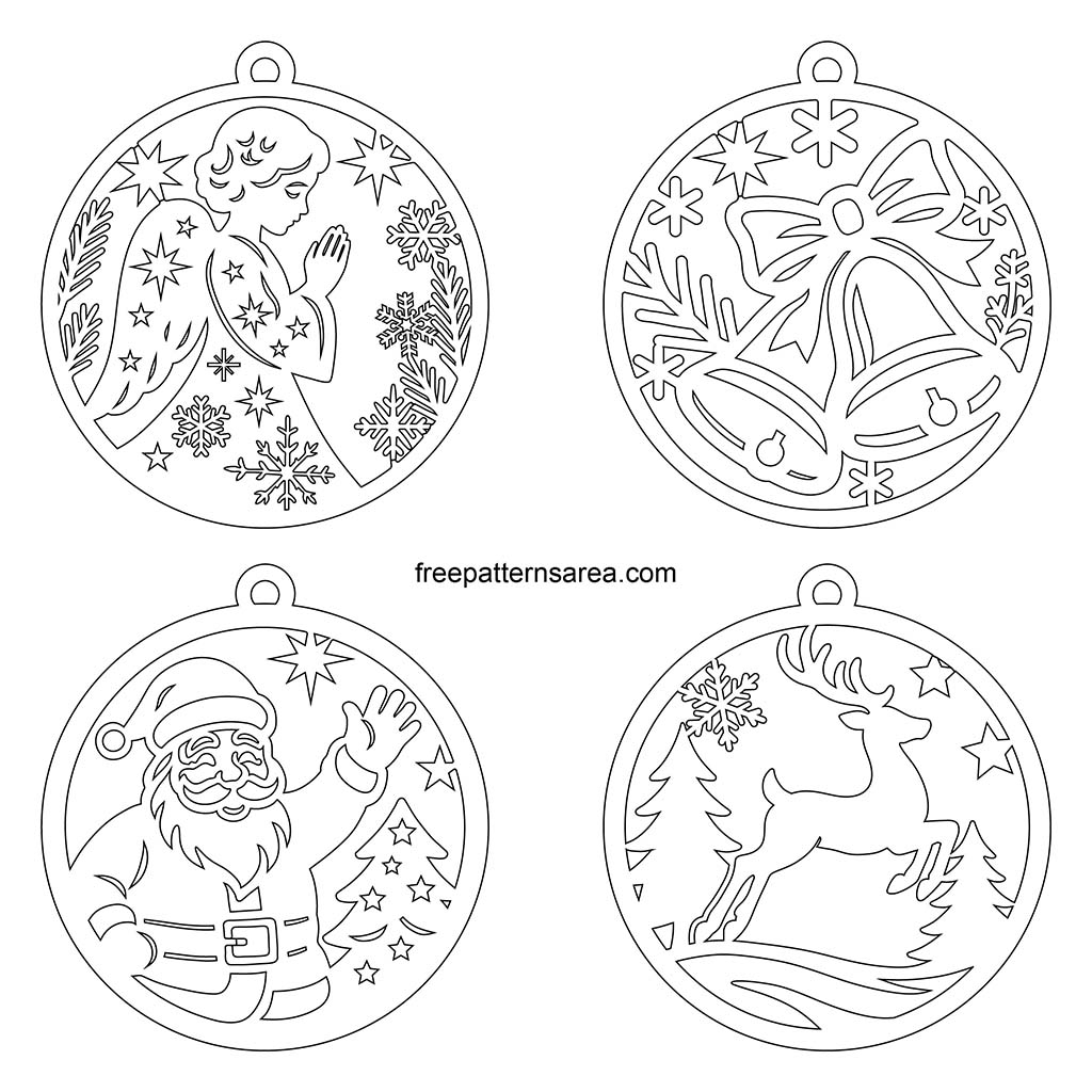 Free Printable Christmas Ornament Templates PDF Download FreePatternsArea Free Printable Christmas Ornament Templates PDF Download FreePatternsArea
