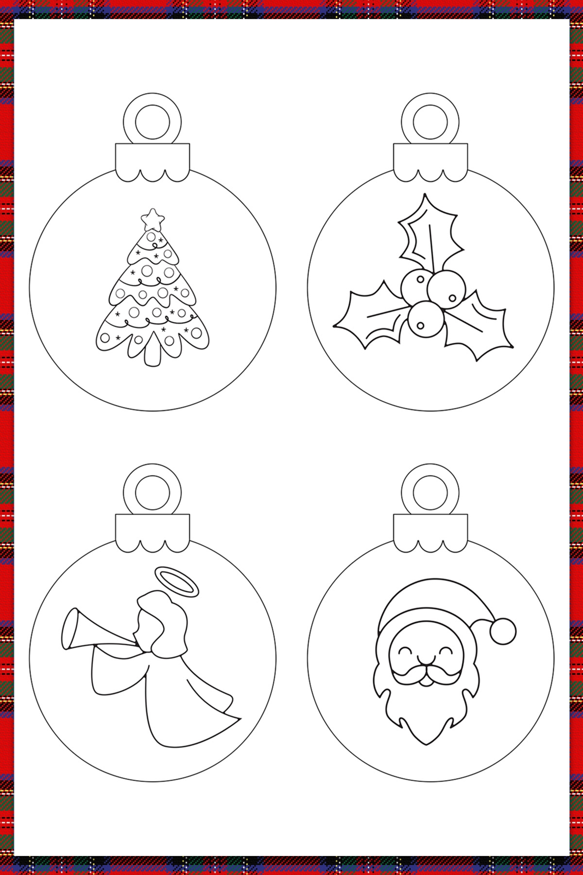 Free Printable Christmas Ornaments For Coloring