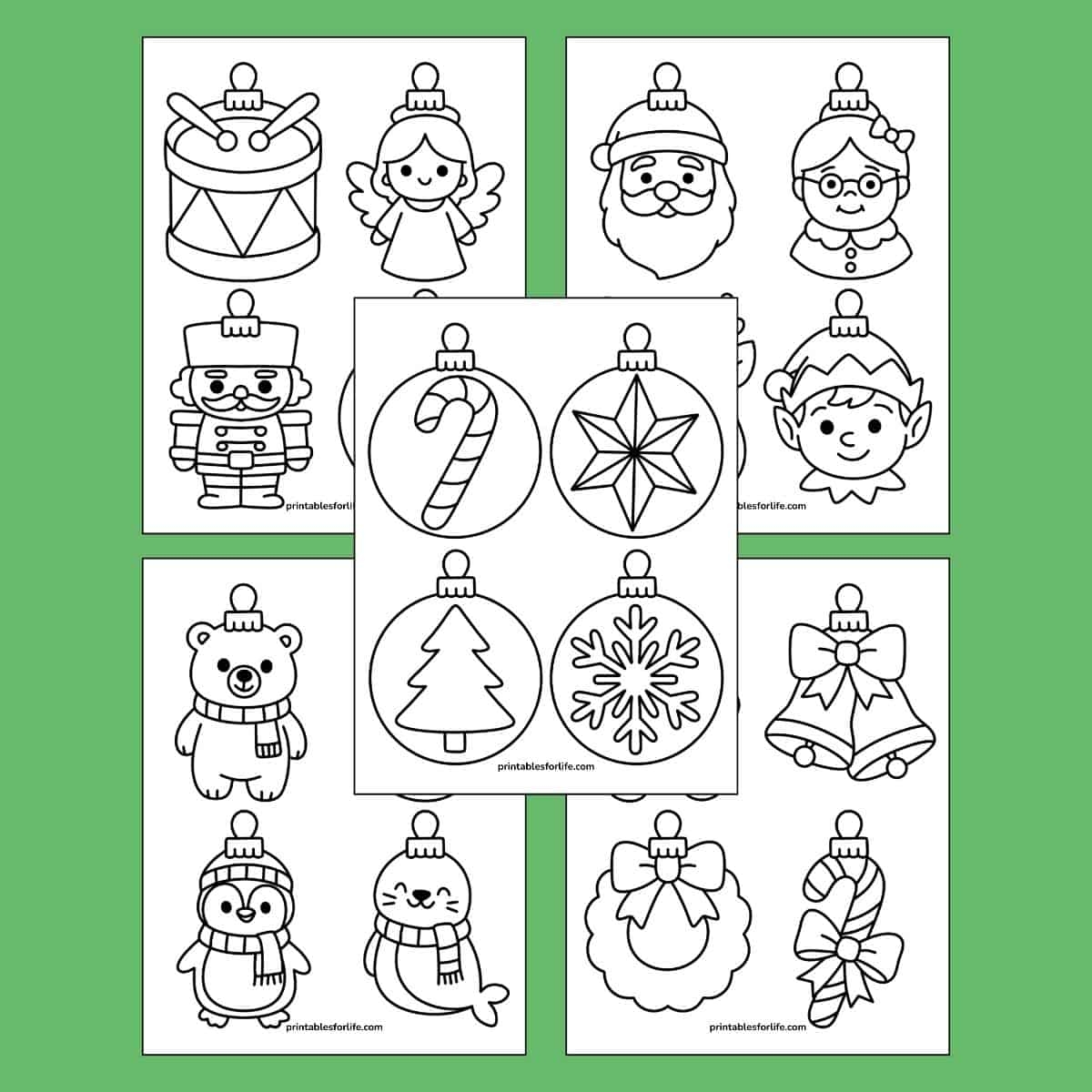 Free Printable Christmas Ornaments To Color And Decorate