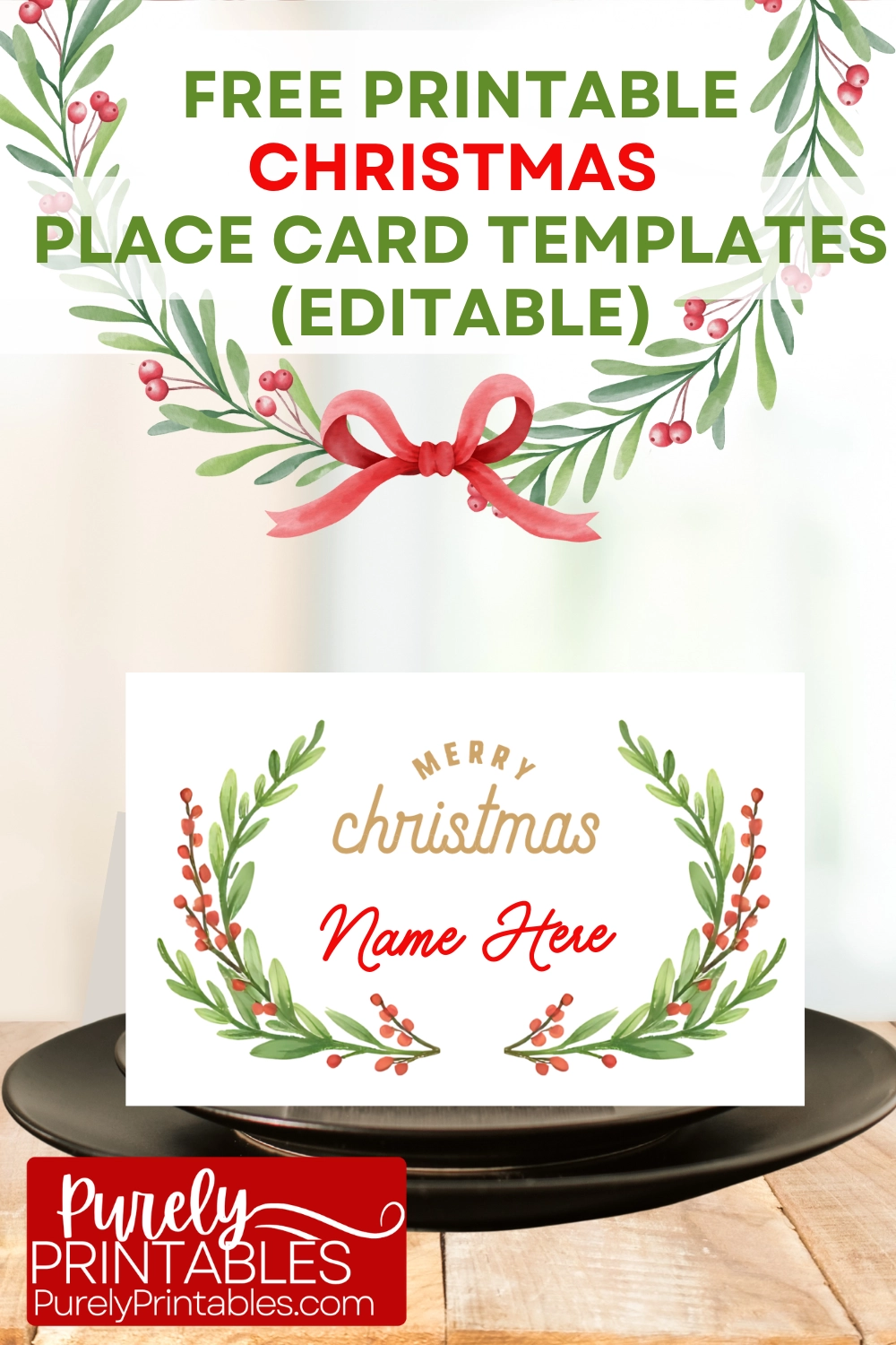 Free Printable Christmas Place Card Templates Free Printables Free St Patrick s Day Printables Purely Printables Where To Find Free Printables