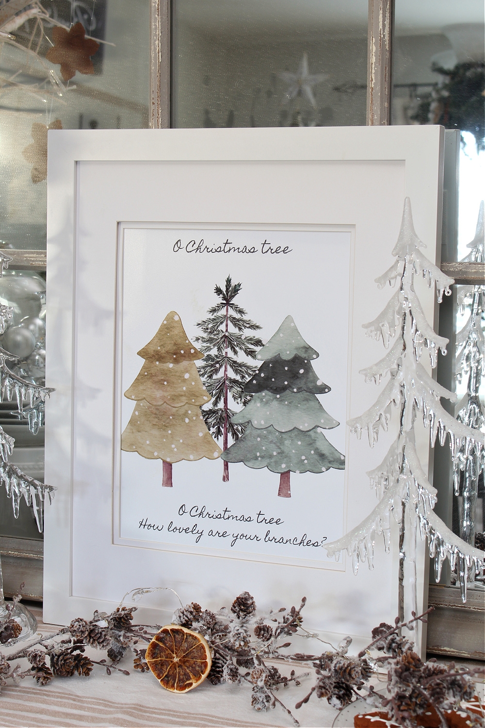 Free Printable Christmas Tree Art Clean And Scentsible