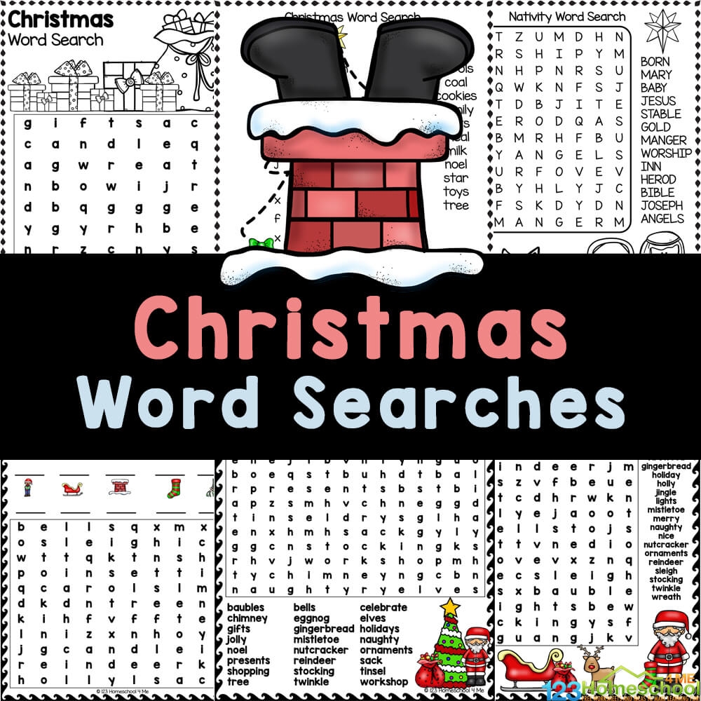 FREE Printable Christmas Word Searches No Prep Holiday Activity FREE Printable Christmas Word Searches No Prep Holiday Activity