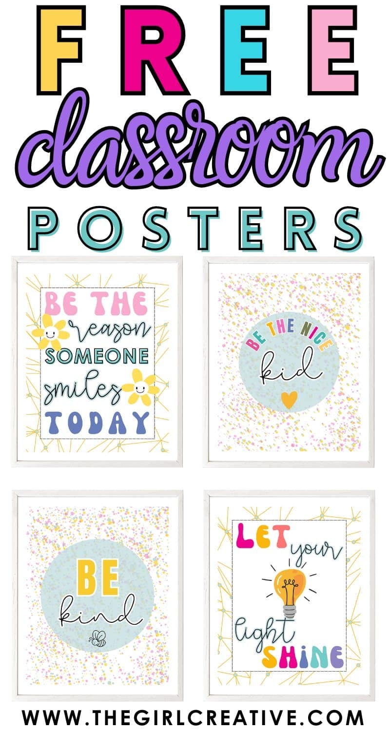 Free Printable Classroom Posters That Inspire Kindness The Girl Creative