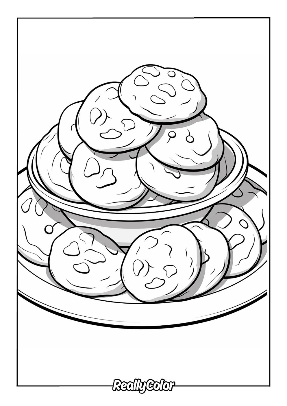 Free Printable Cookie Coloring Pages Free Printable Cookie Coloring Pages