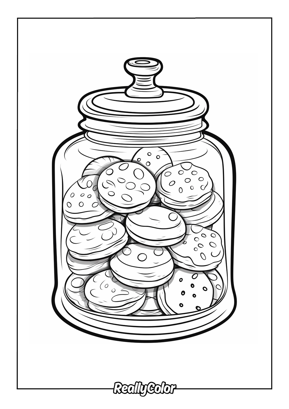 Free Printable Cookie Coloring Pages Free Printable Cookie Coloring Pages