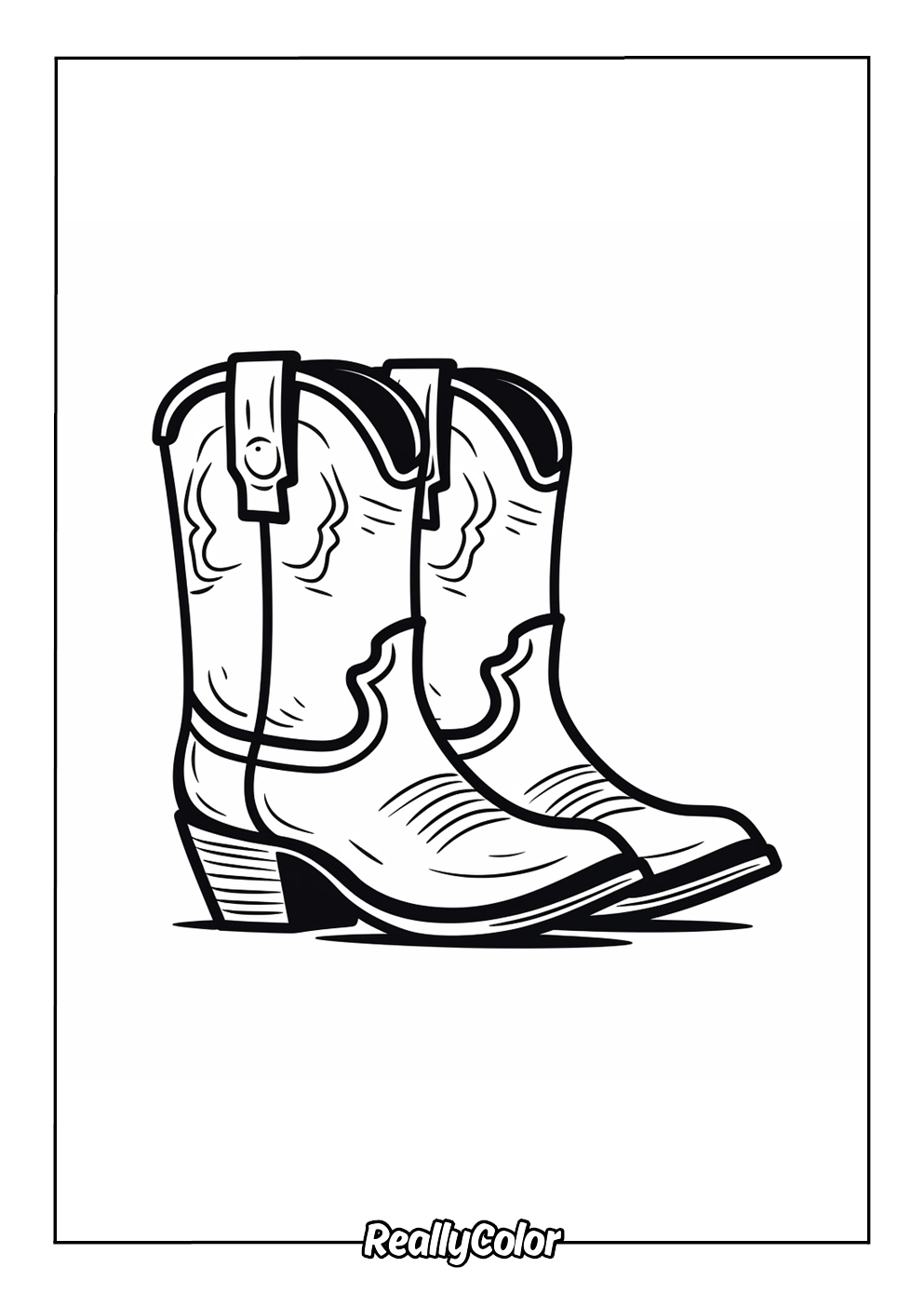 Free Printable Cowboy Coloring Pages