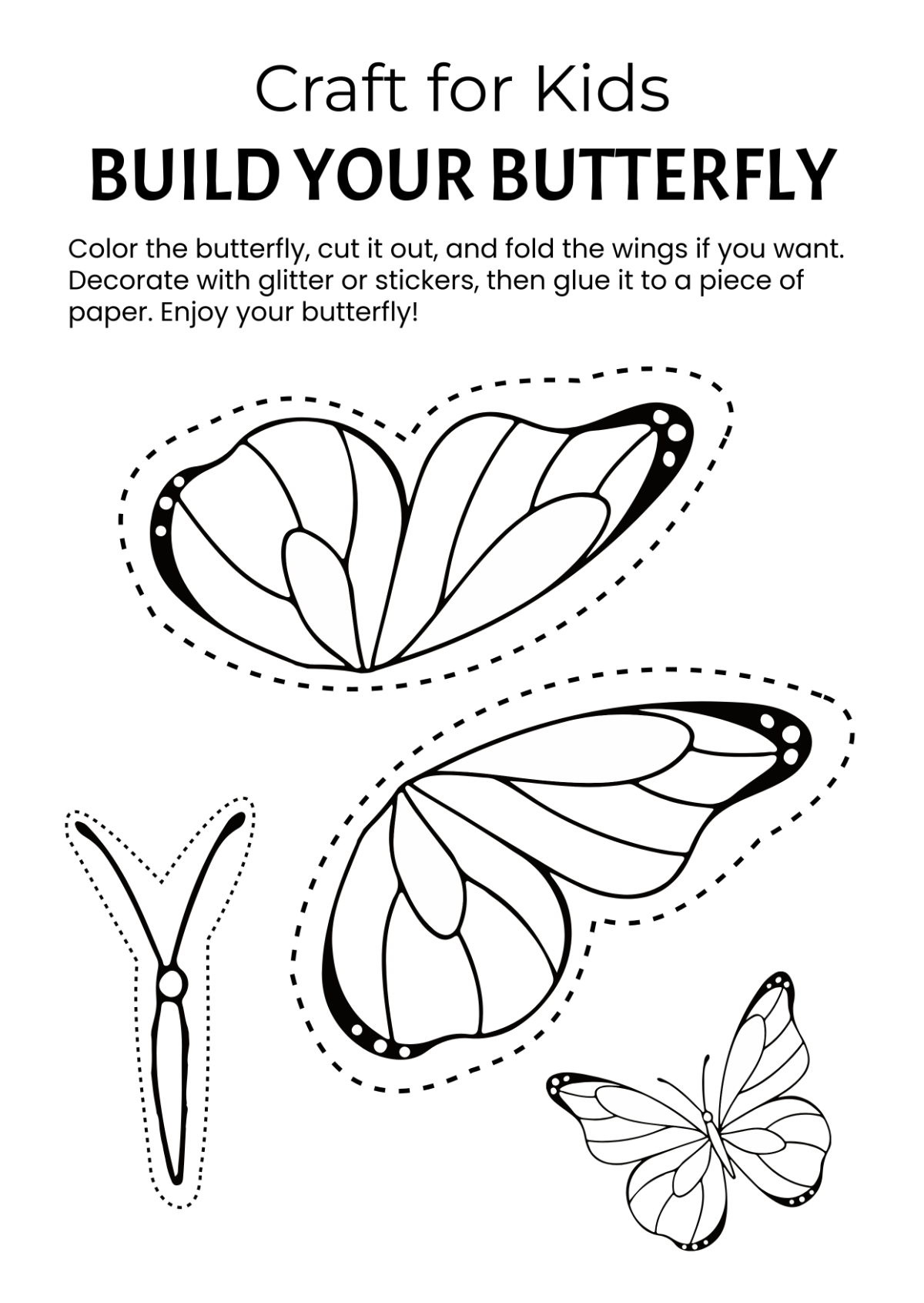 Free Printable Crafts For Kids Template To Edit Online Free Printable Crafts For Kids Template To Edit Online