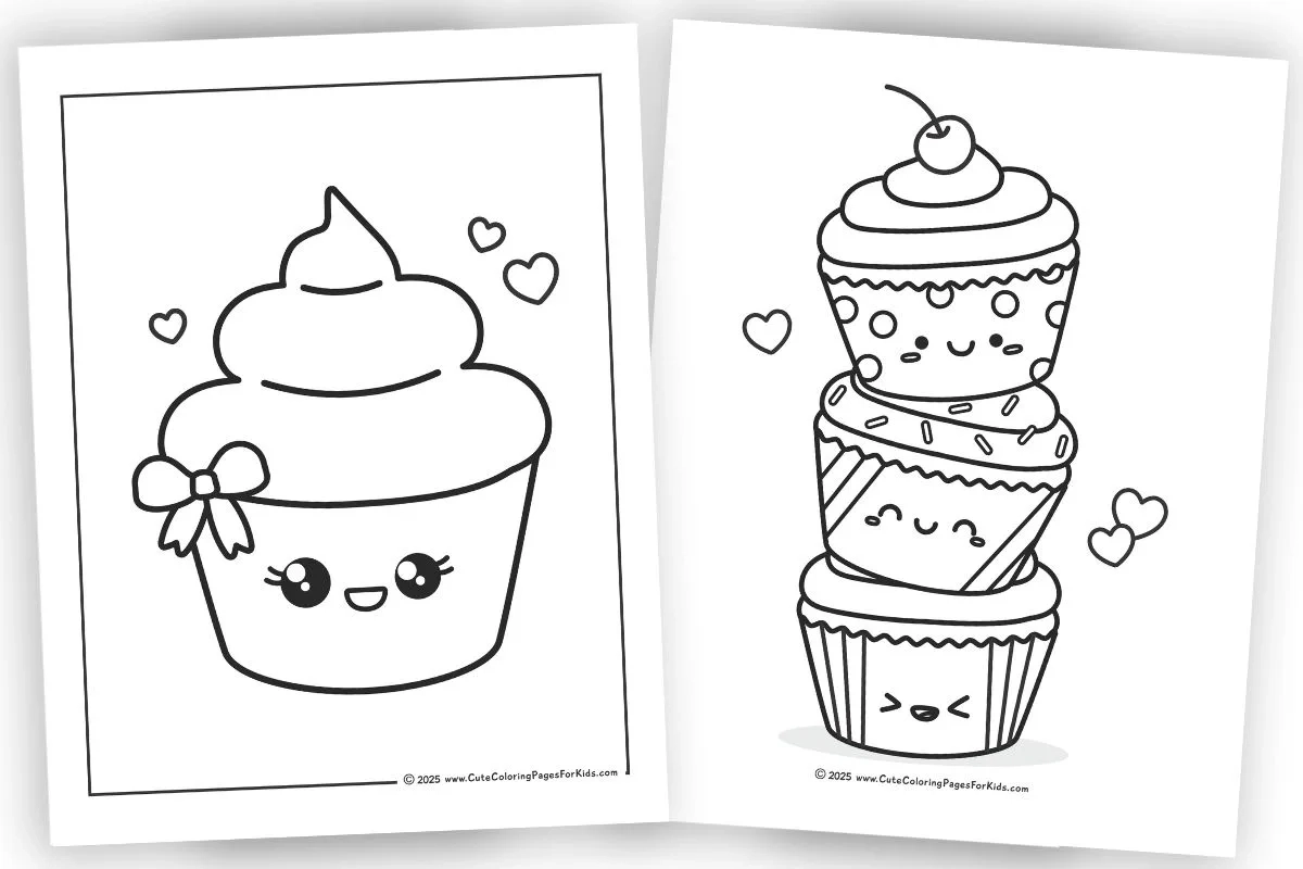 Free Printable Cupcake Coloring Pages Cute Coloring Pages For Kids