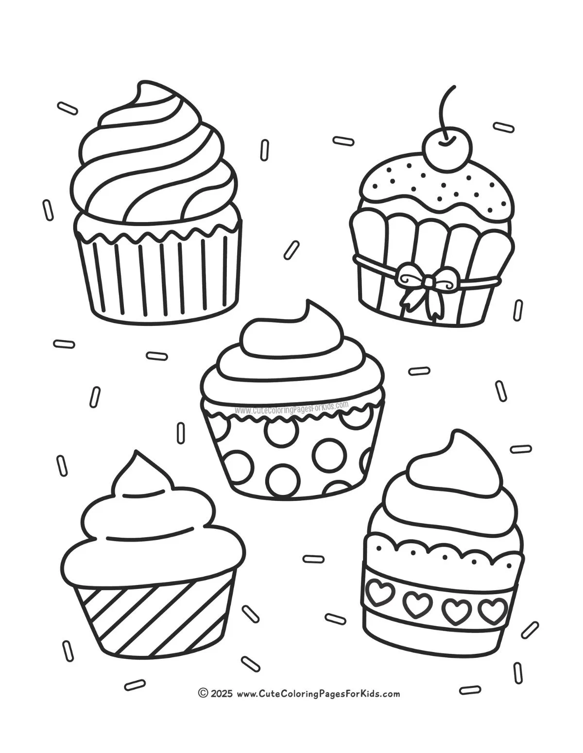 Free Printable Cupcake Coloring Pages Cute Coloring Pages For Kids