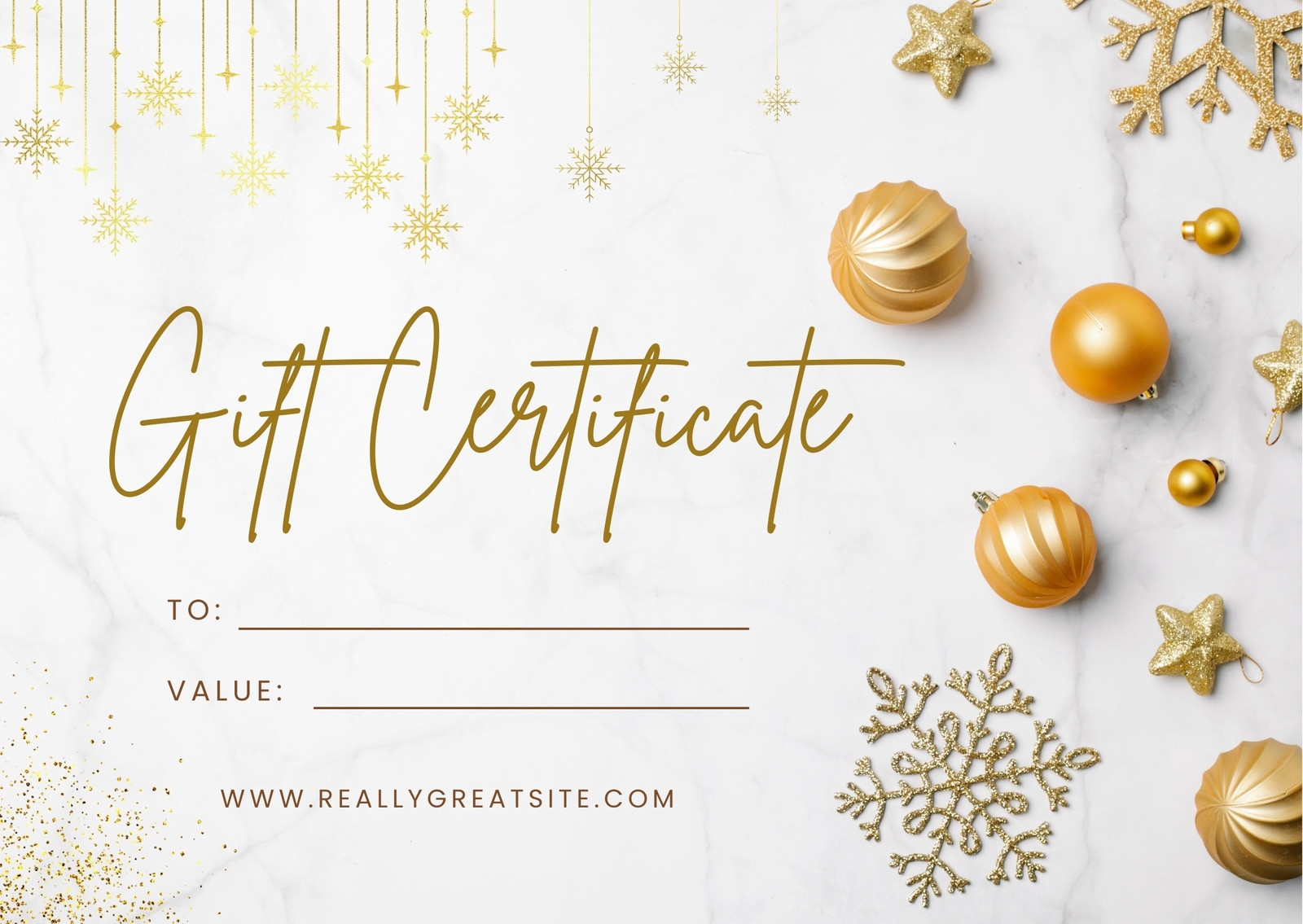 Free Printable Custom Christmas Gift Certificate Templates Canva