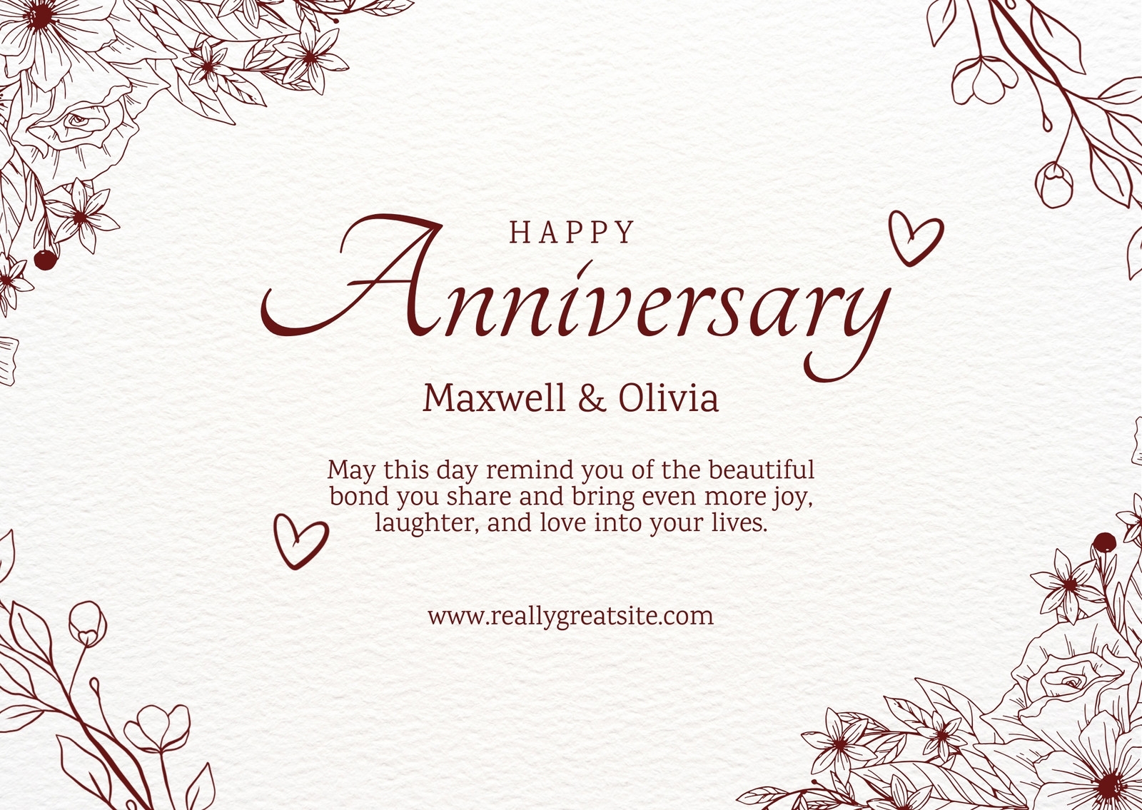 Free Printable Customizable Anniversary Card Templates Canva