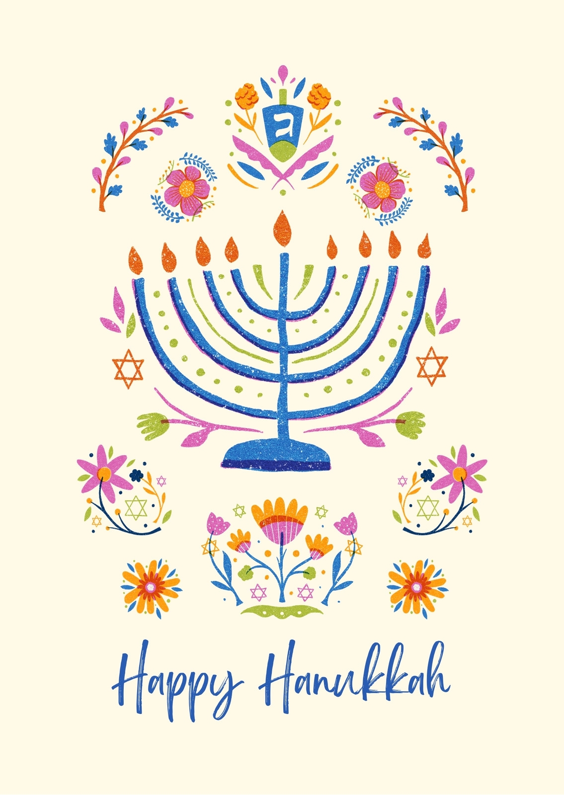 Free Printable Customizable Hanukkah Card Templates Canva