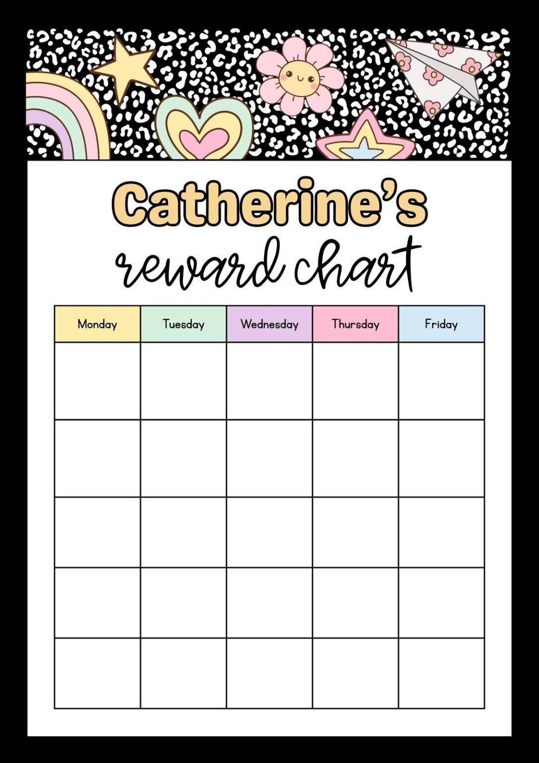 Free Printable Reward Sticker Chart - Printable We Love Printables