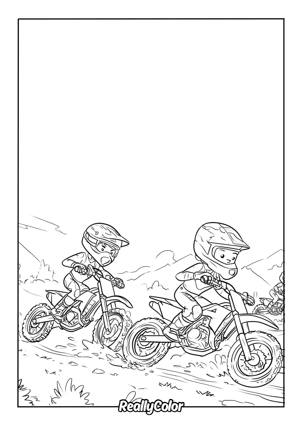 Free Printable Dirt Bike Coloring Pages