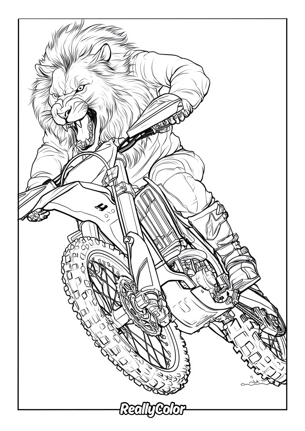 Free Printable Dirt Bike Coloring Pages