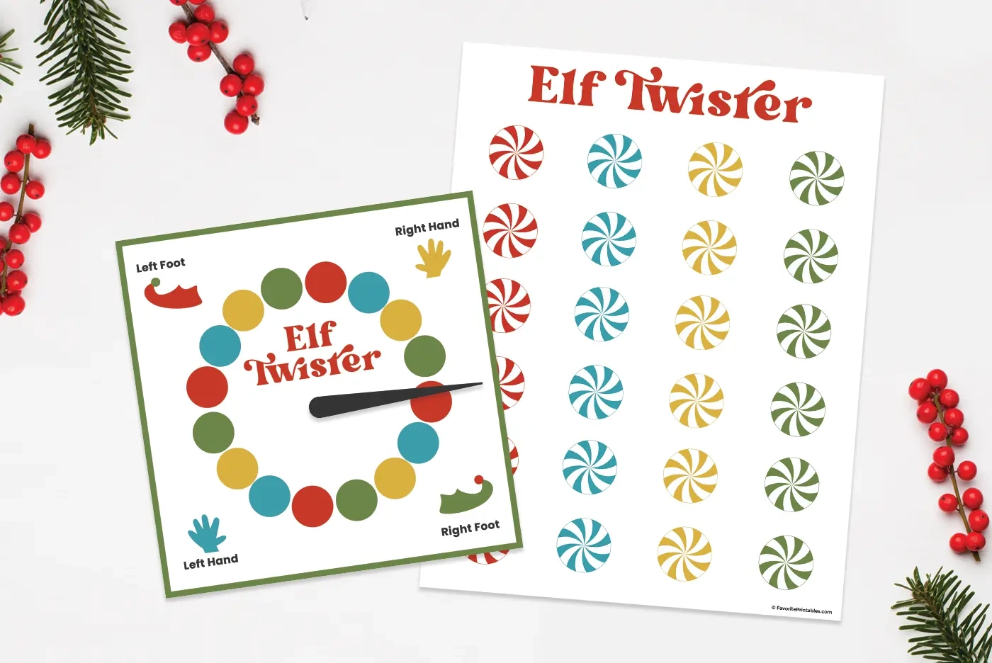 Free Printable Elf On The Shelf Twister Game Favorite Printables