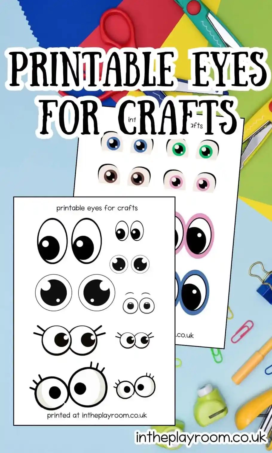 Free Printable Eyes For Crafts In The Playroom