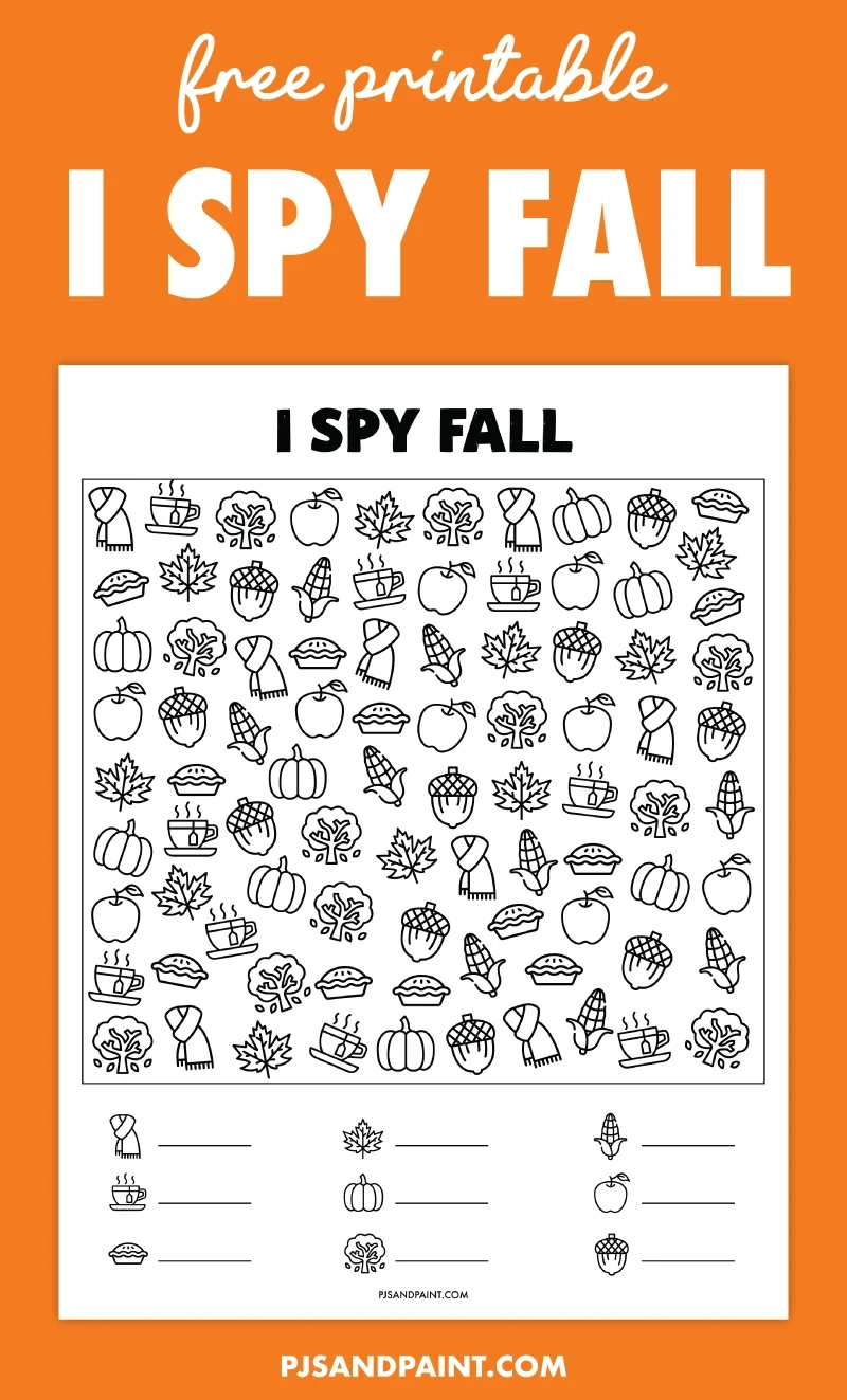 Free Printable Fall I Spy Game For Kids Pjs And Paint Free Printable Fall I Spy Game For Kids Pjs And Paint