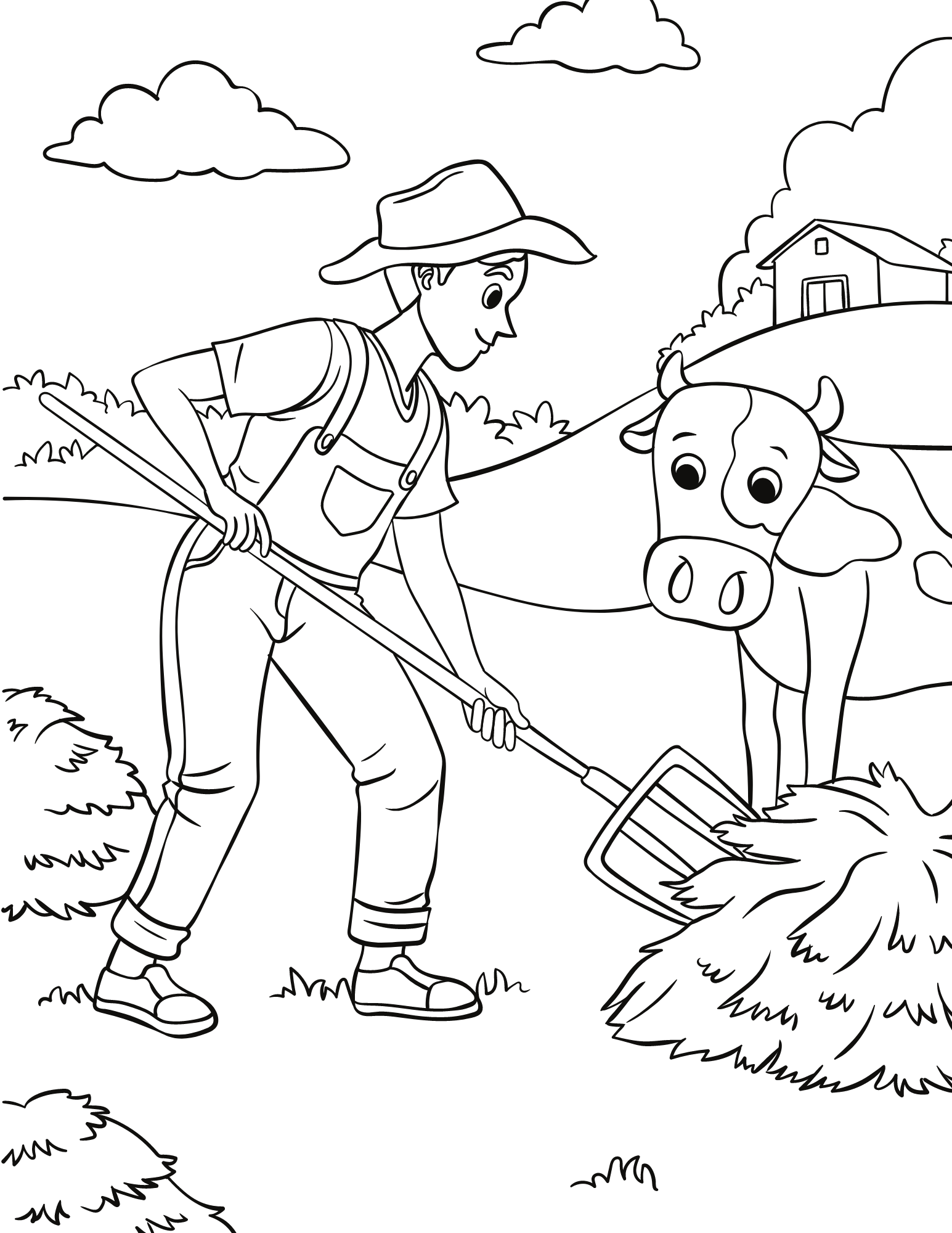 Free Printable Farm Coloring Pages And Fun Farming Facts