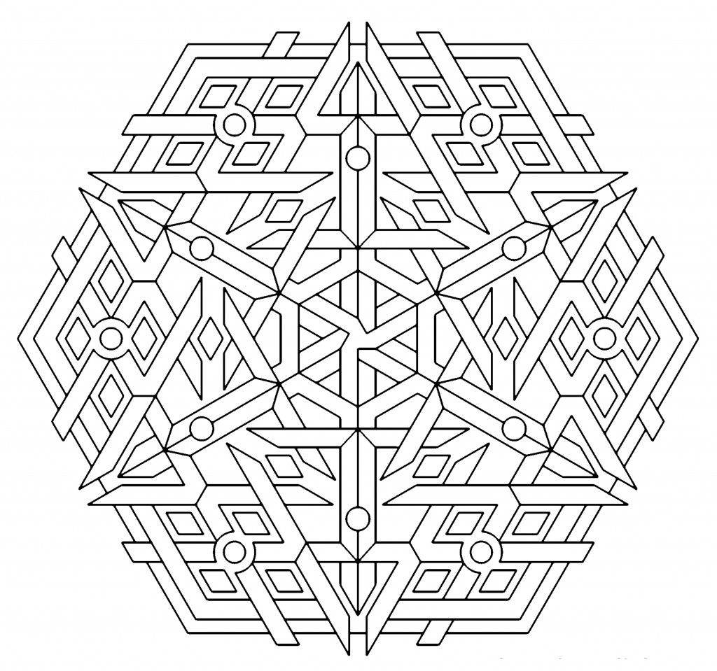 Free Printable Geometric Coloring Pages For Kids
