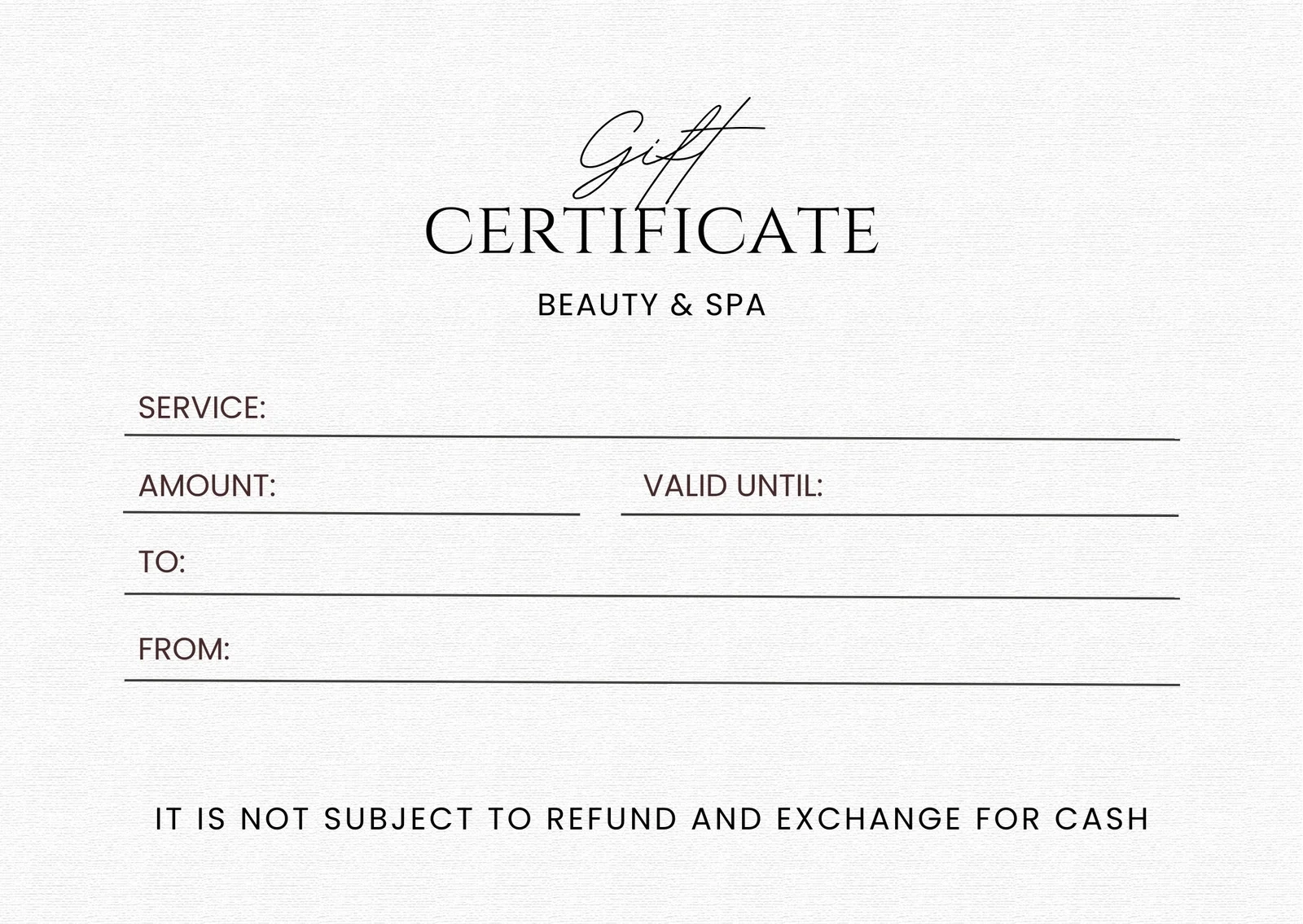 Free Printable Gift Certificate Templates To Customize Canva