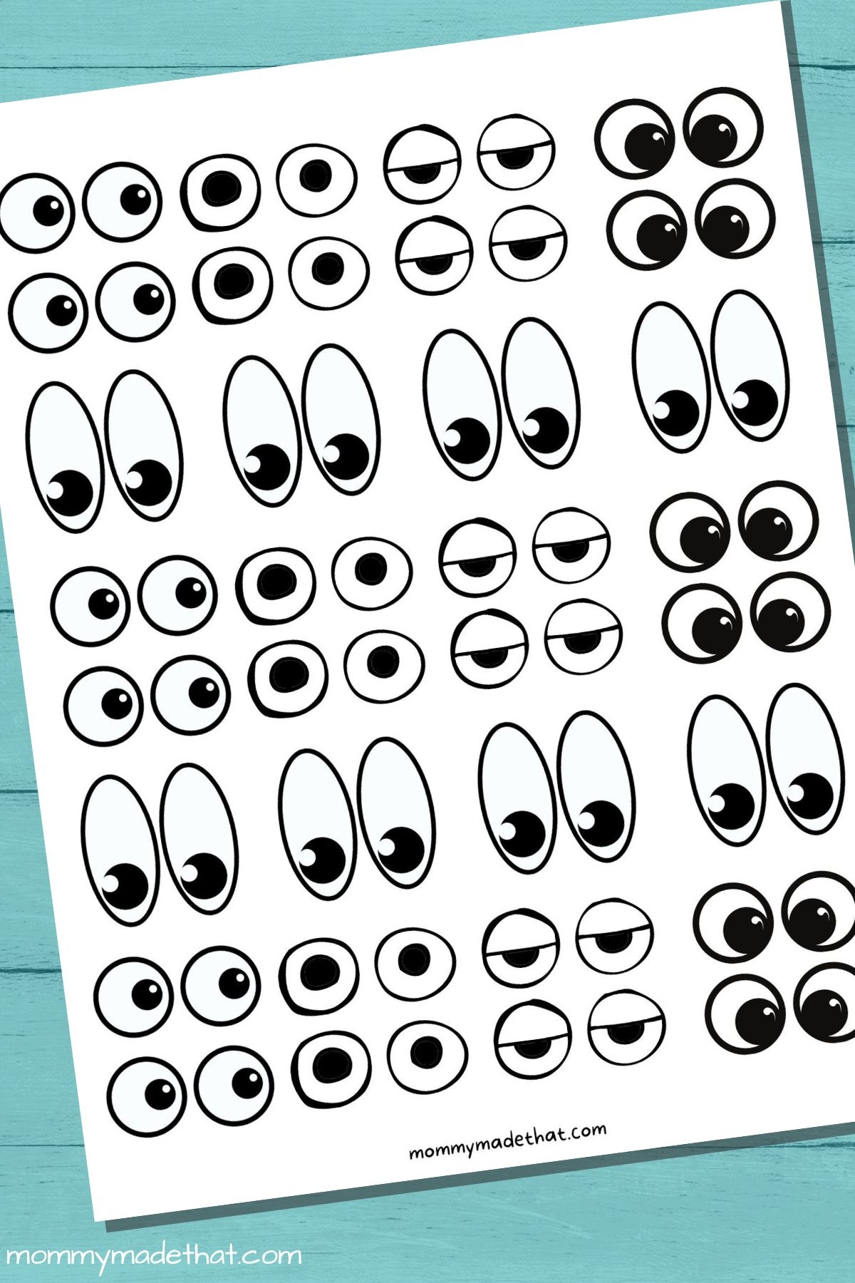 Free Printable Googly Eyes Tons Of Sizes 