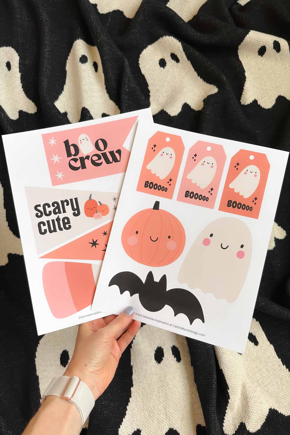 Free Printable Halloween Gift Tags For Boo Baskets Caitlin Marie Design