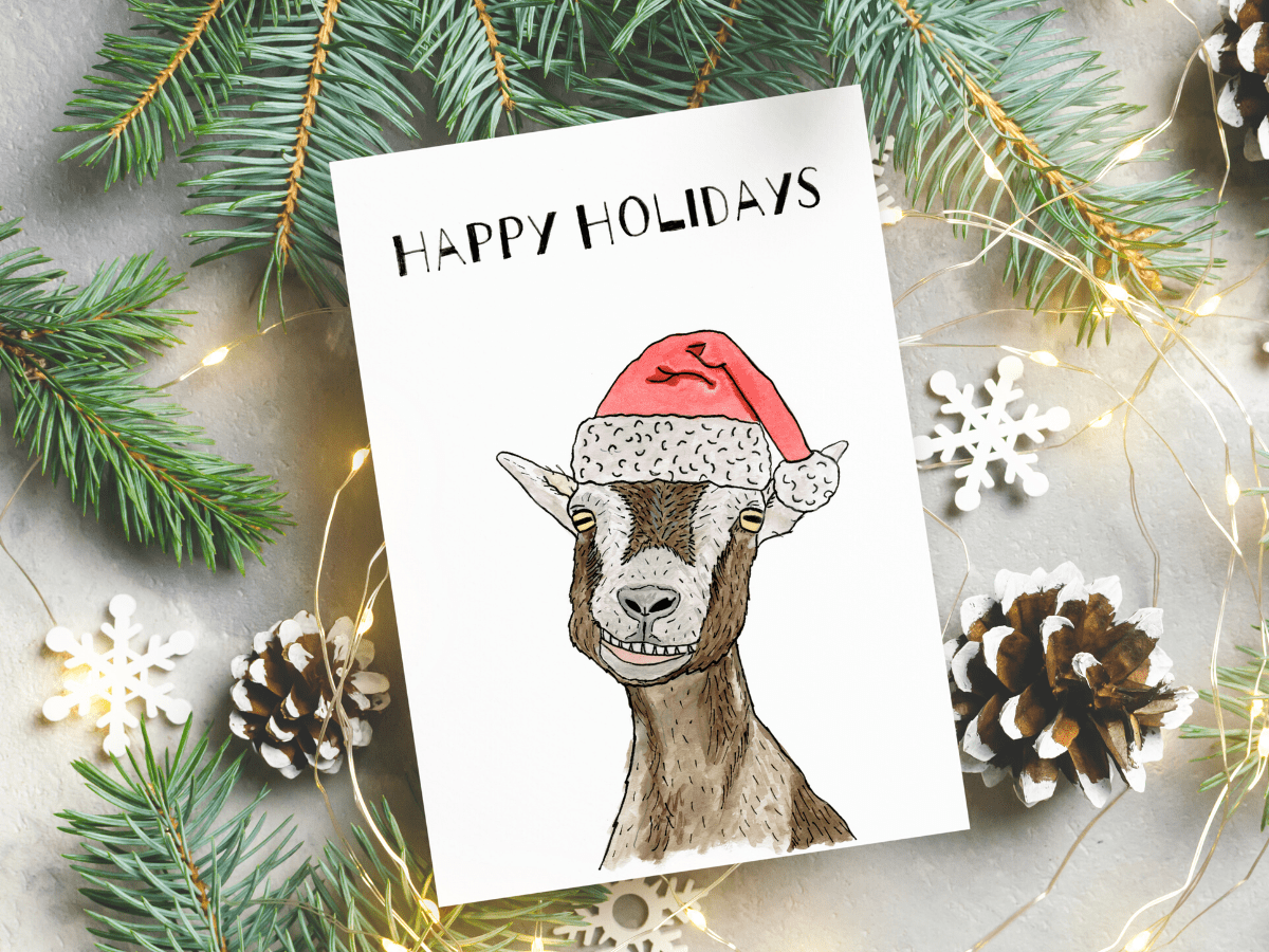 Free Printable Happy Holidays Card Handmade Weekly