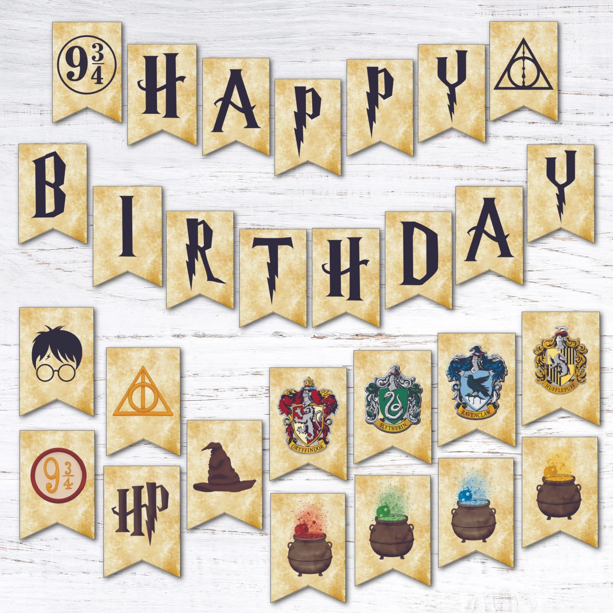 Free Printable Harry Potter Birthday Banner Krafty Planner Free Printable Harry Potter Birthday Banner Krafty Planner