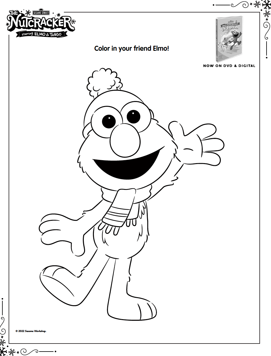 Free Printable Holiday Elmo And The Nutcracker Coloring Pages Classy Mommy