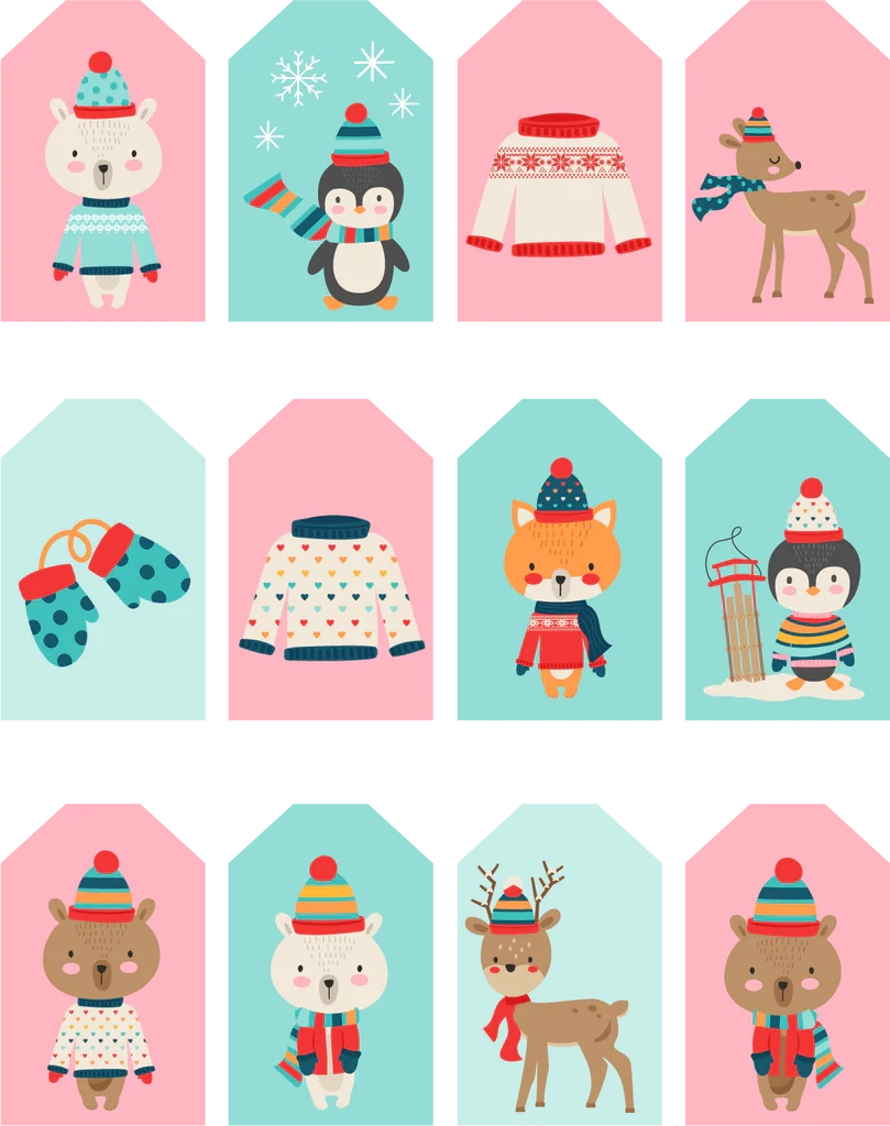 FREE Printable Holiday Gift Tags Download Only MISS KATE FREE Printable Holiday Gift Tags Download Only MISS KATE