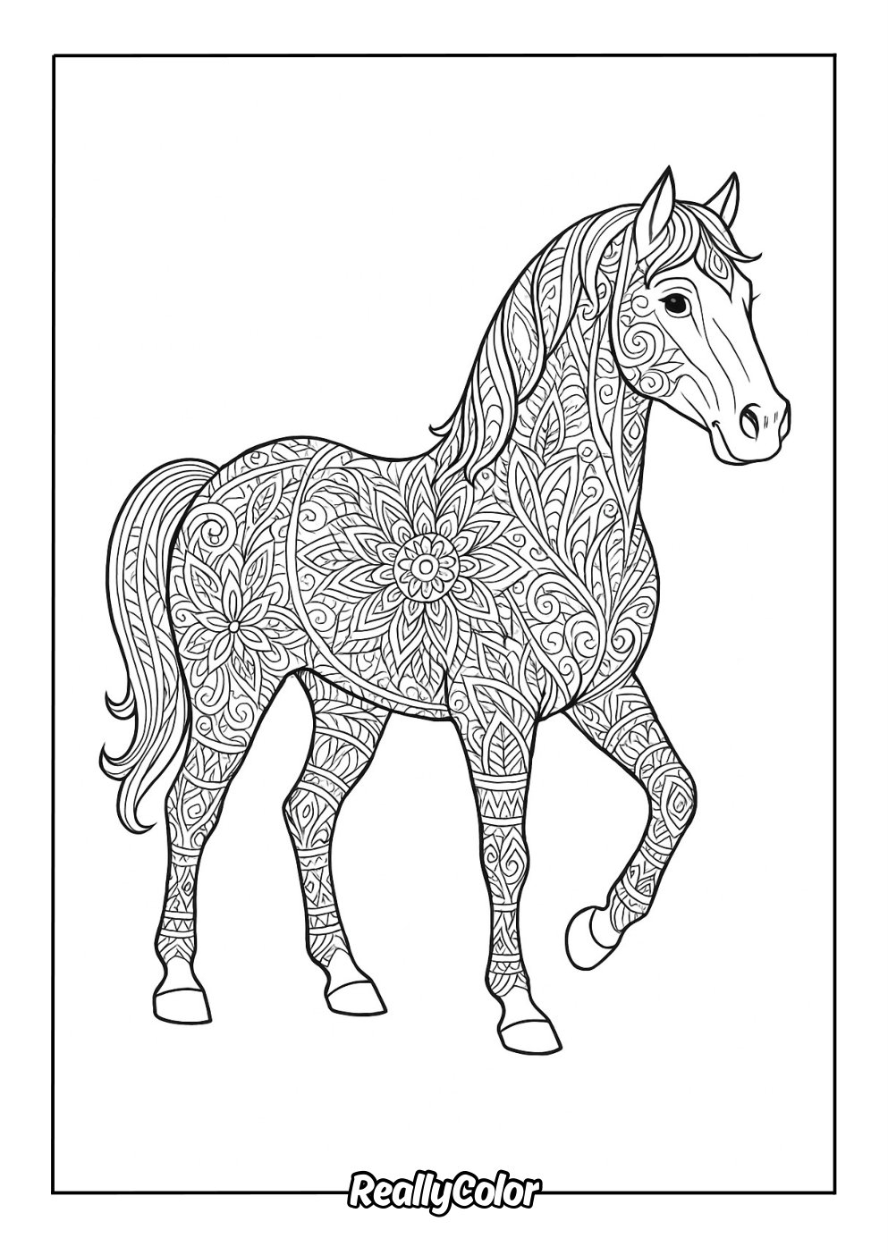 Free Printable Horse Coloring Pages