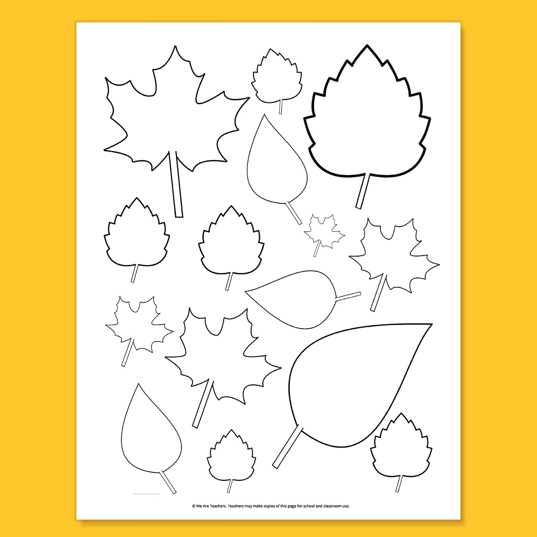 Free Printable Leaf Template Bundle For Fall