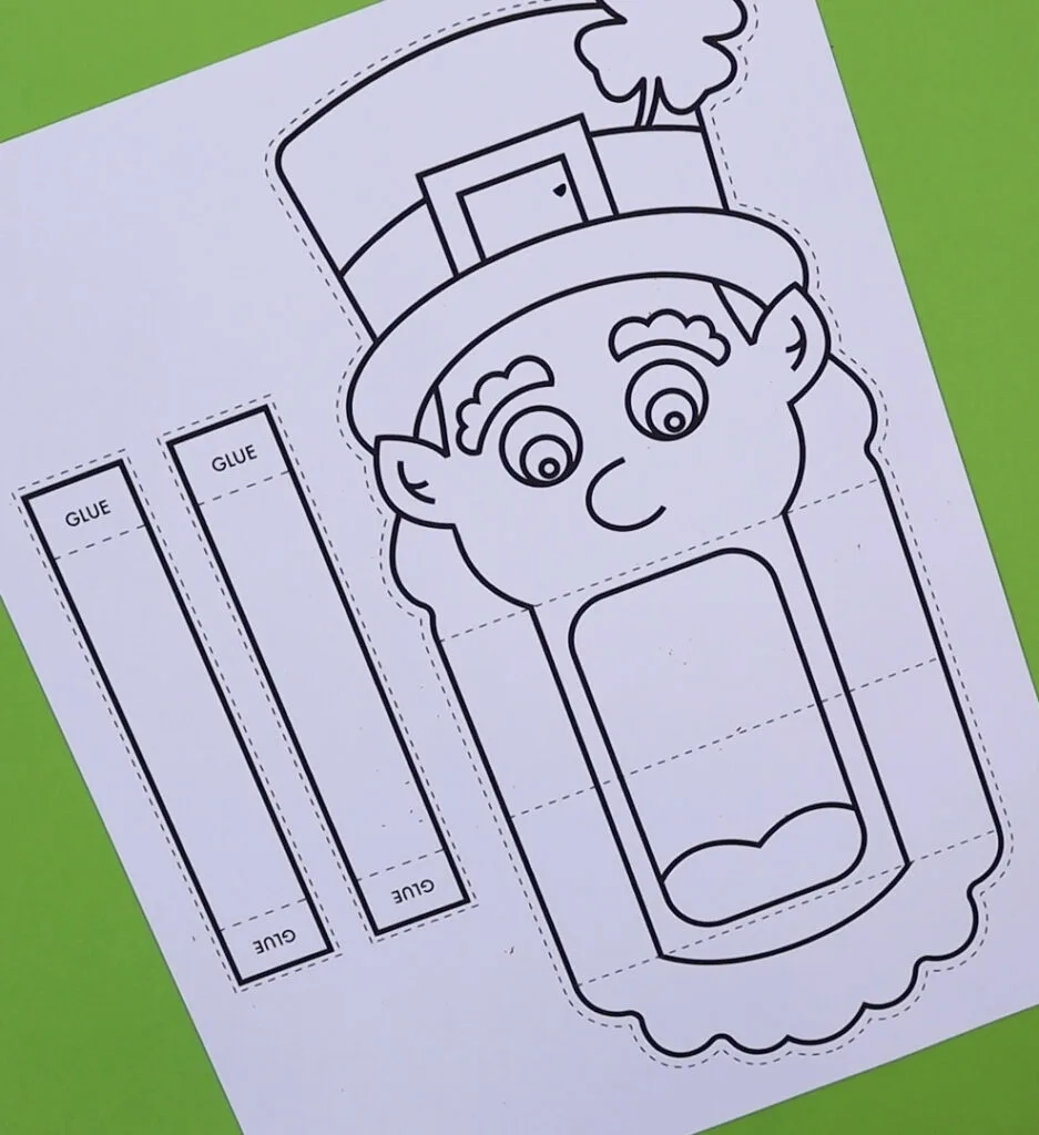 Free Printable Leprechaun Hand Puppet Pjs And Paint