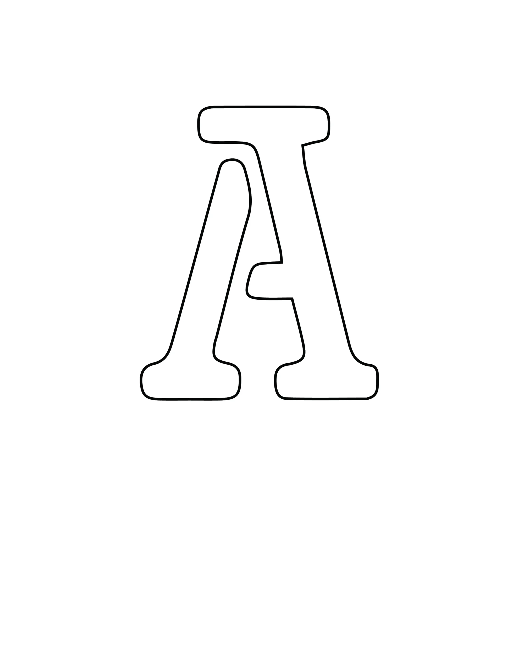 Free Printable Letter Stencils Letter A Stencil