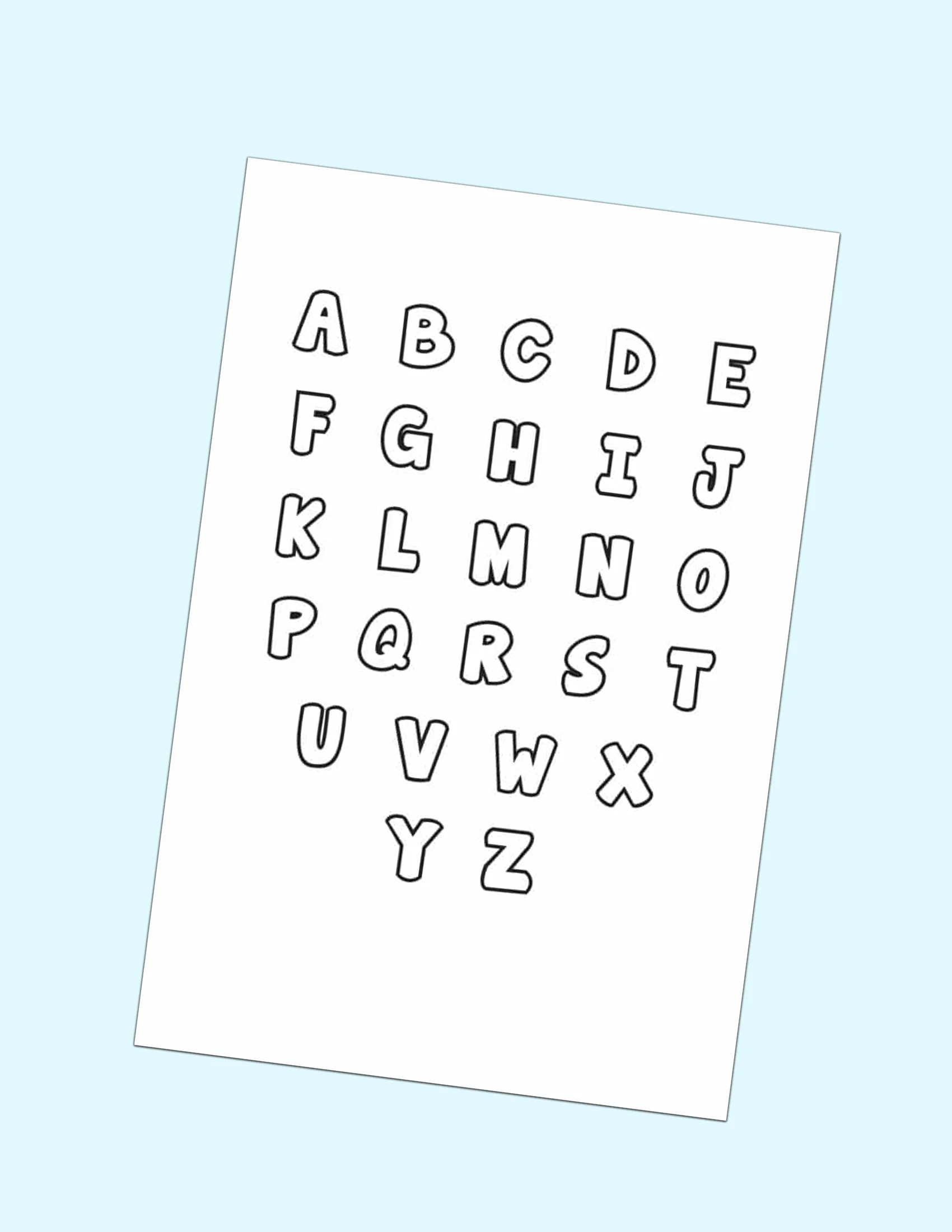 Free Printable Letters Alphabet Letter Templates