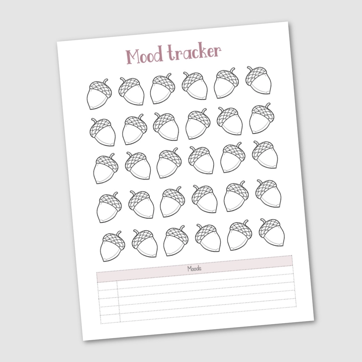Free Printable Mood Tracker Krafty Planner