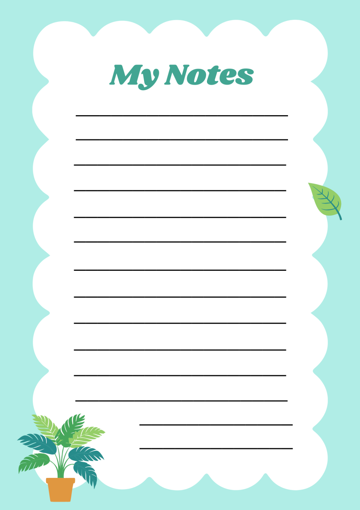 Free Printable Note Card Template To Edit Online